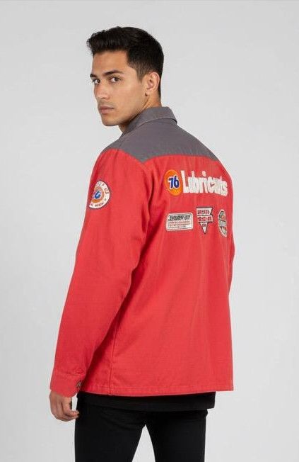 Japanese Brand Vintage 76 Lubricant Motorcycles Racing Jacket Size US L / EU 52-54 / 3 - 2 Thumbnail