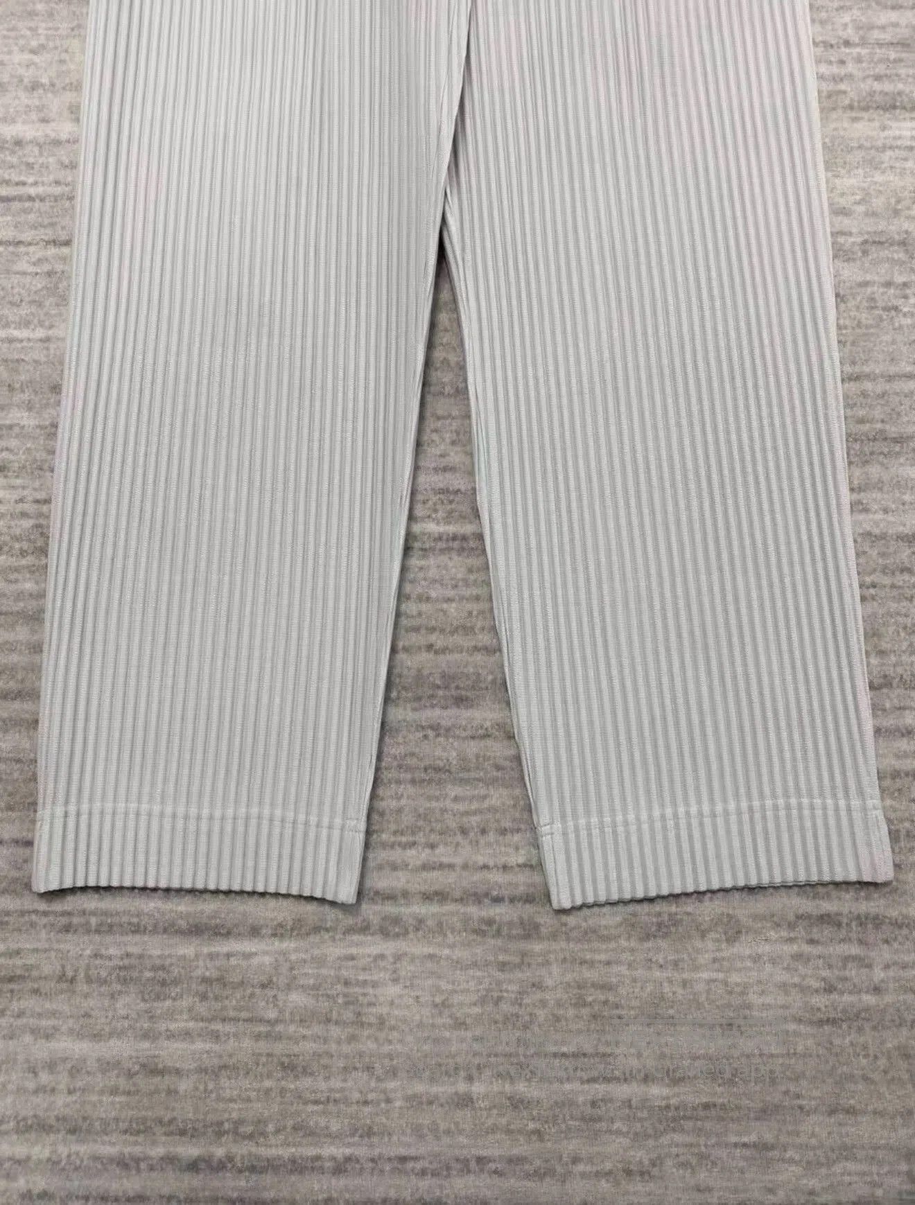 Homme Plisse Issey Miyake issey miyake gray pleated long pants. Size US 36 / EU 52 - 3 Thumbnail