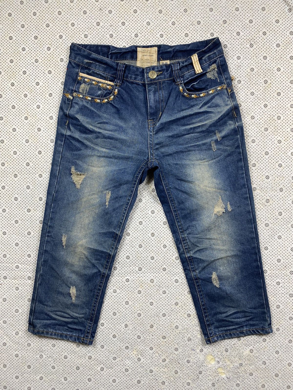 Hysteric Glamour × PPFM Distressed Short Denim By Hamo Jeans Size US 32 / EU 48 - 1 Thumbnail