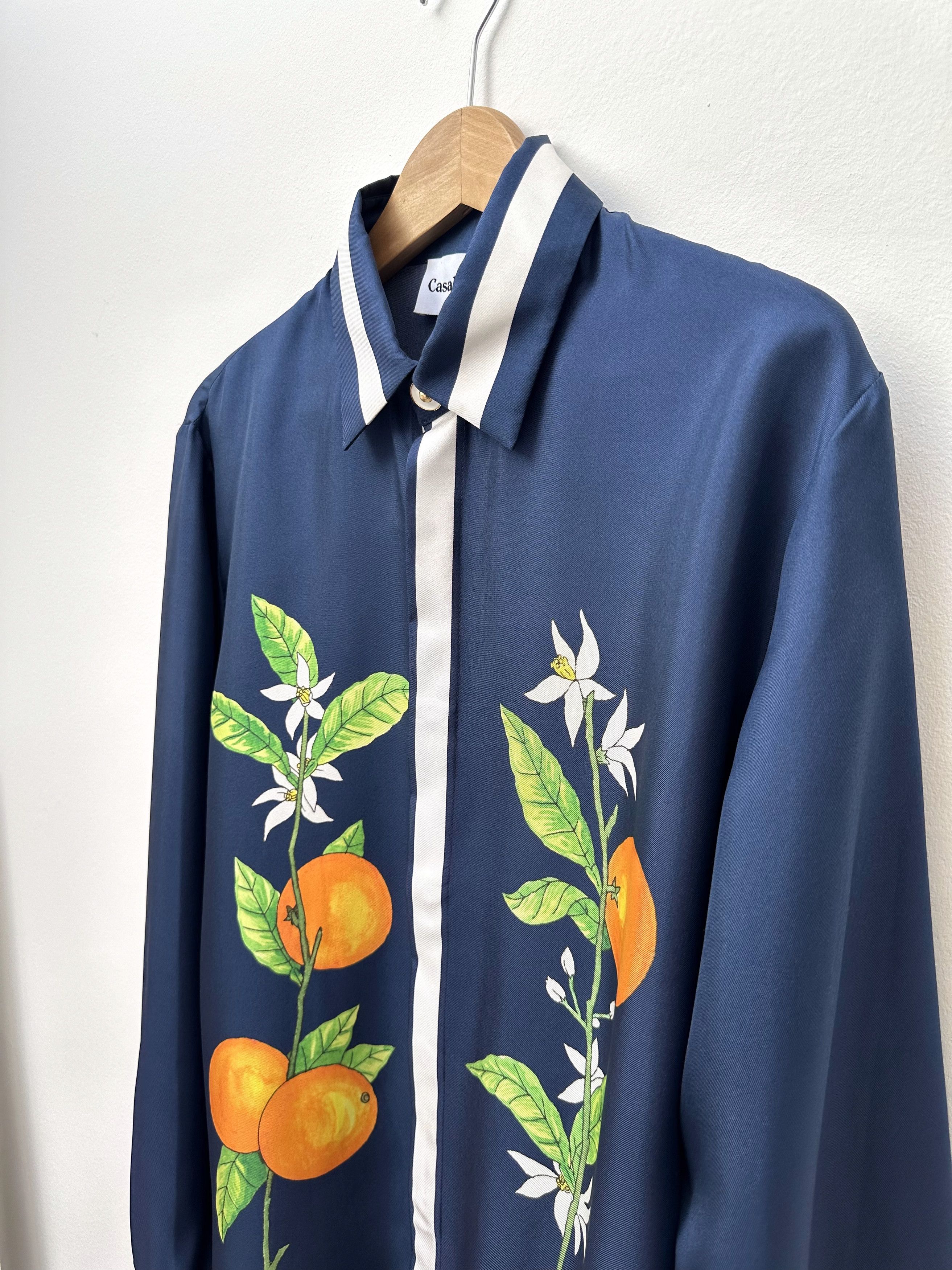 Casablanca Maxfield Exclusive (2019 Archive) Orange Blossoms Silk Shirt Size US S / EU 44-46 / 1 - 2 Thumbnail