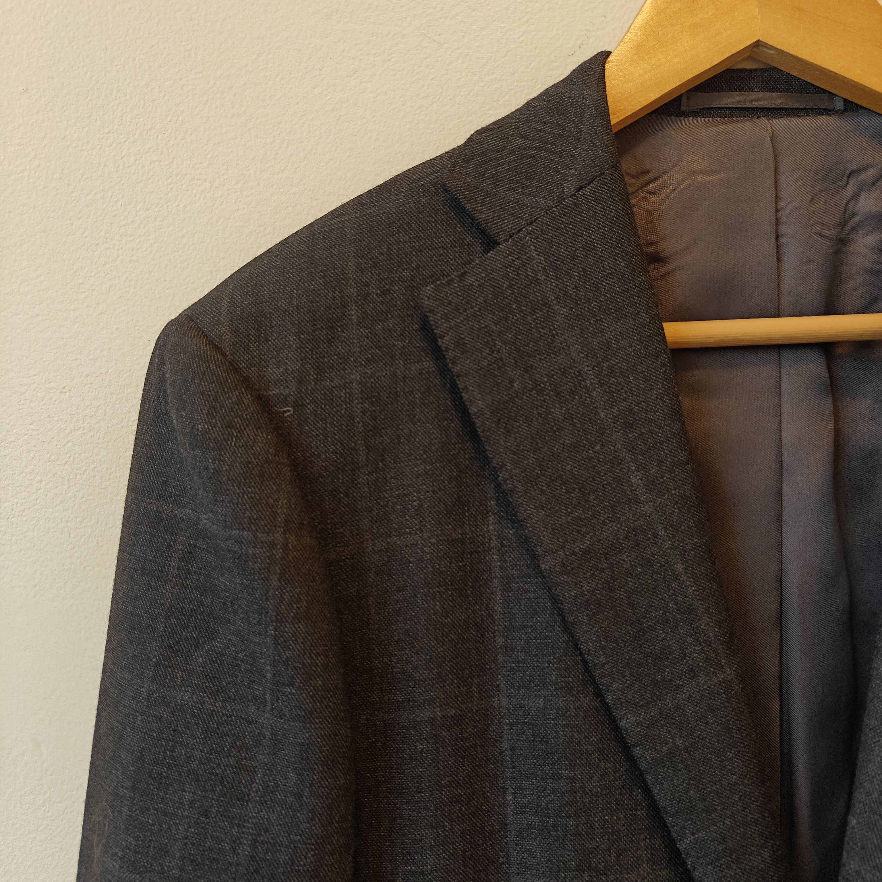 Ring Jacket Ring Jacket Grey Plaid Check Wool Blazer Made in Japan Size 46R - 11 Thumbnail