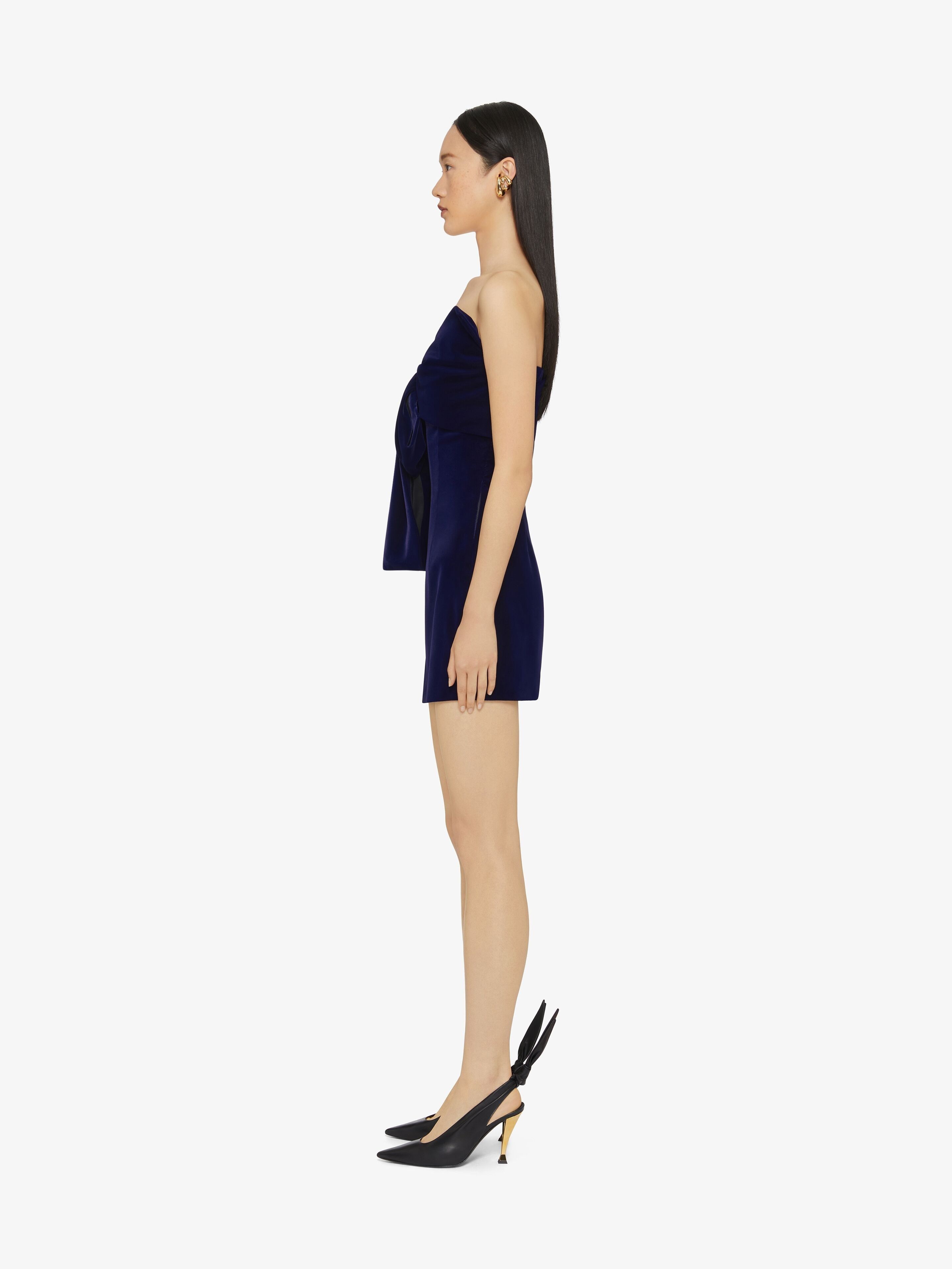 Givenchy o1w1db10326 Big Bow Dress in Dark Navy Size XXS / US 00 / IT 34 - 3 Thumbnail