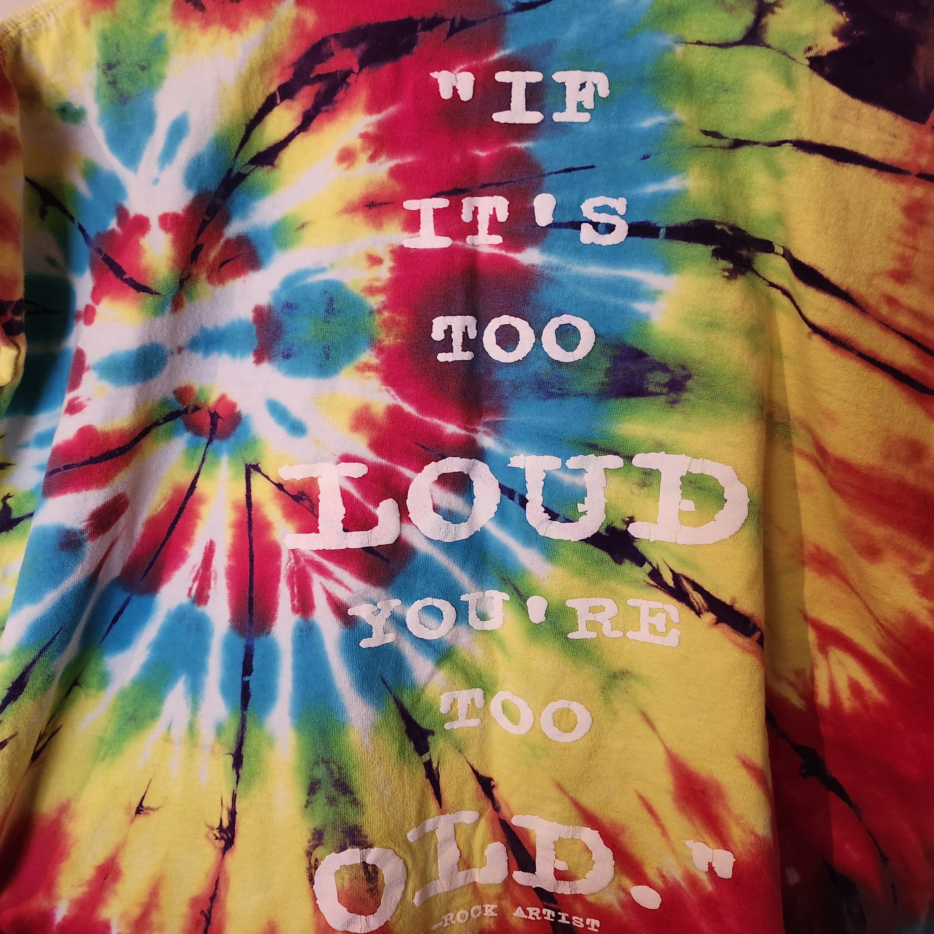 Anvil Rock & Roll Hall of Fame Tie Dye T-Shirt Men's 2XL Cleveland Size US XXL / EU 58 / 5 - 6 Thumbnail