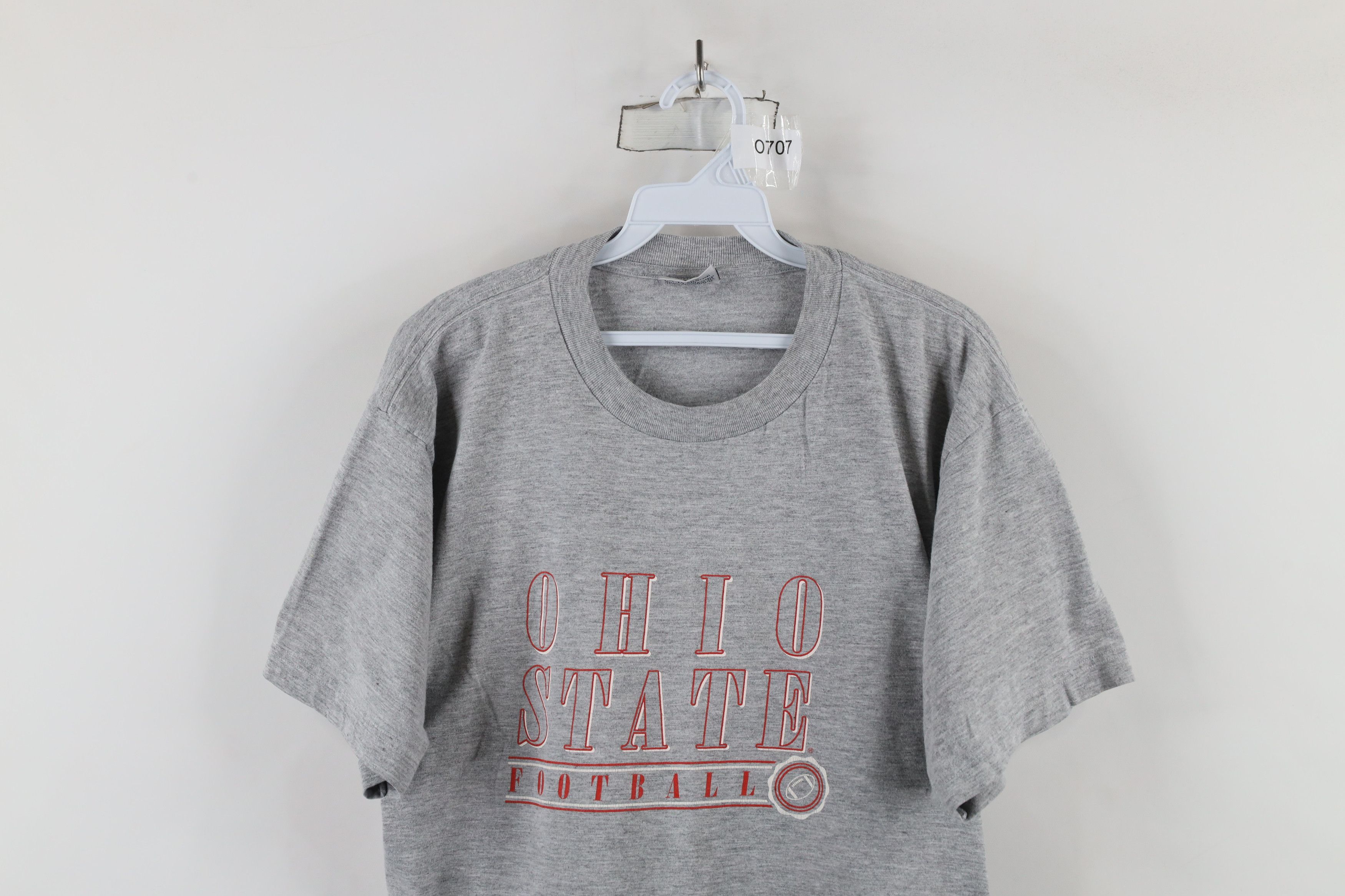 Vintage Vintage 90s Ohio State University Football T-Shirt Gray Size US L / EU 52-54 / 3 - 2 Thumbnail