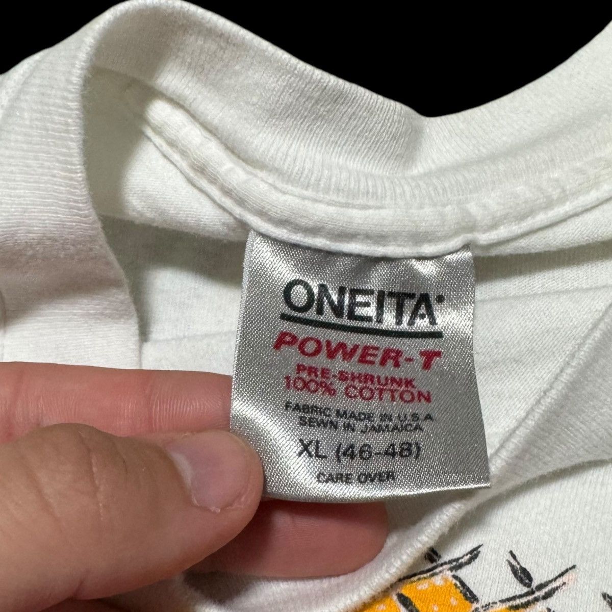 Vintage Vintage Oneita Born to Bake Tanning White Shirt Adult L Size US L / EU 52-54 / 3 - 6 Thumbnail