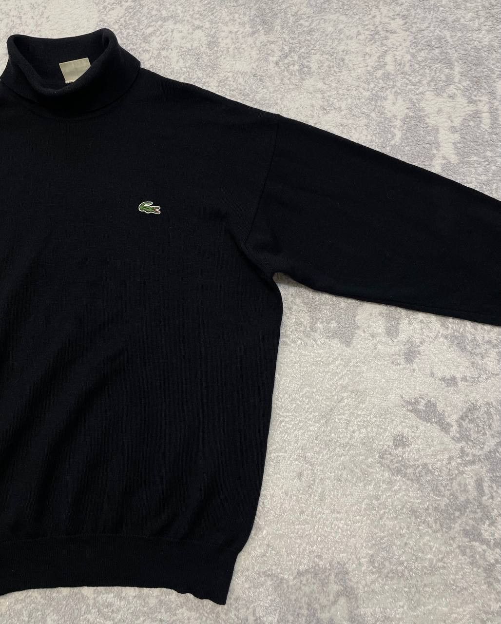 Lacoste Vintage Lacoste Wool Turtleneck Sweater Black Woolmark 90s Size US XL / EU 56 / 4 - 2 Thumbnail