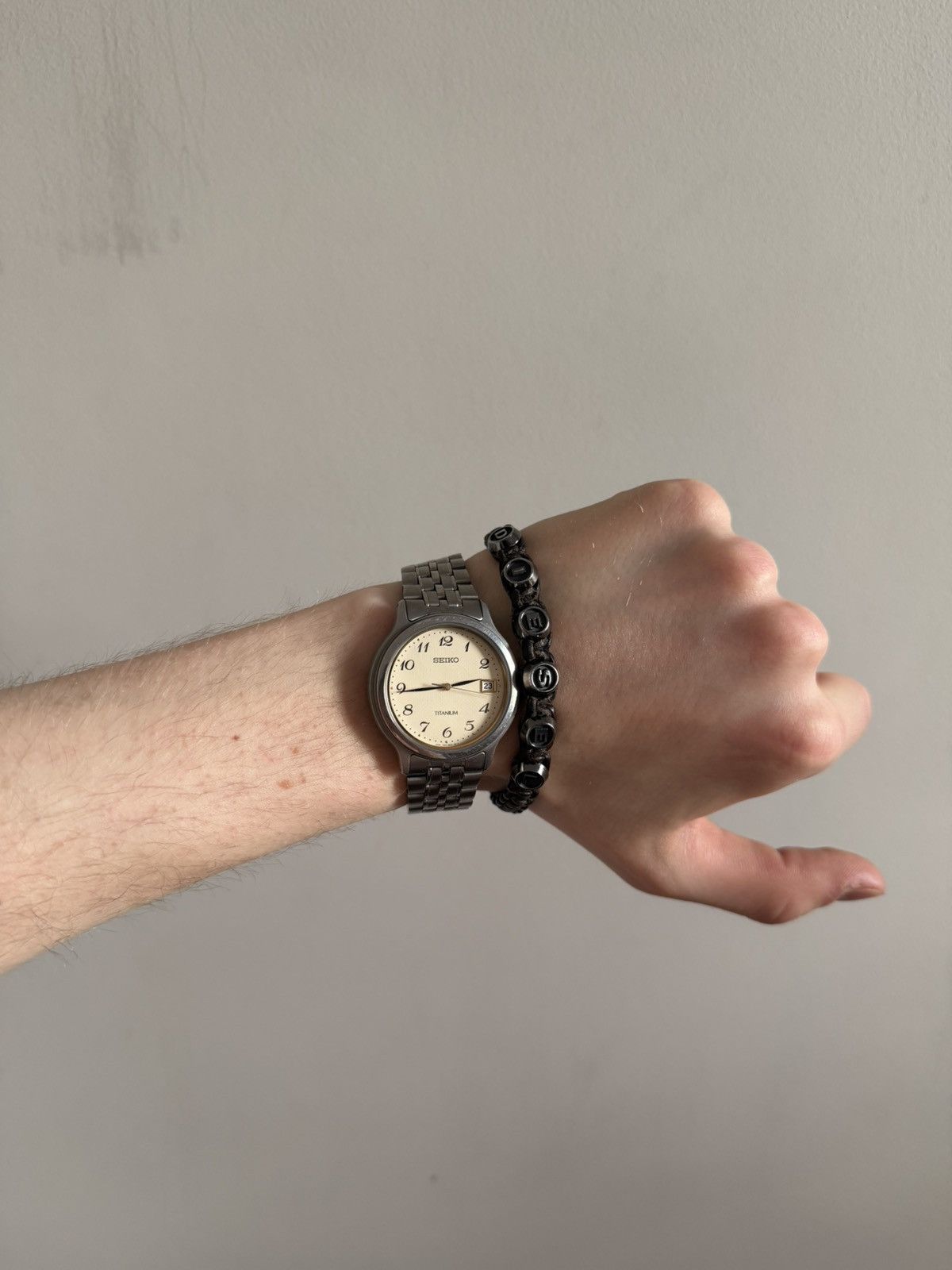 Diesel Diesel Logo Beaded Leather Bracelet Size ONE SIZE - 7 Thumbnail