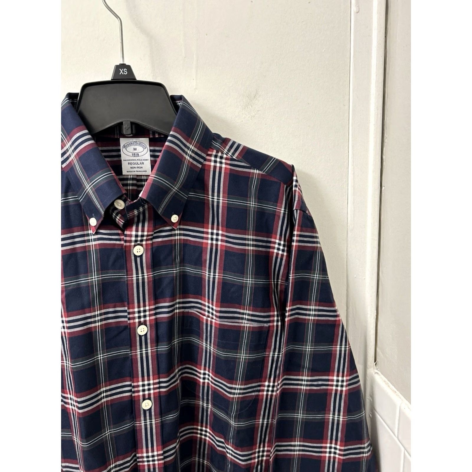 Brooks Brothers Brooks Brothers Original Polo Shirt Mens M Regular Plaid Button-Down Collar L/S Size US M / EU 48-50 / 2 - 5 Thumbnail