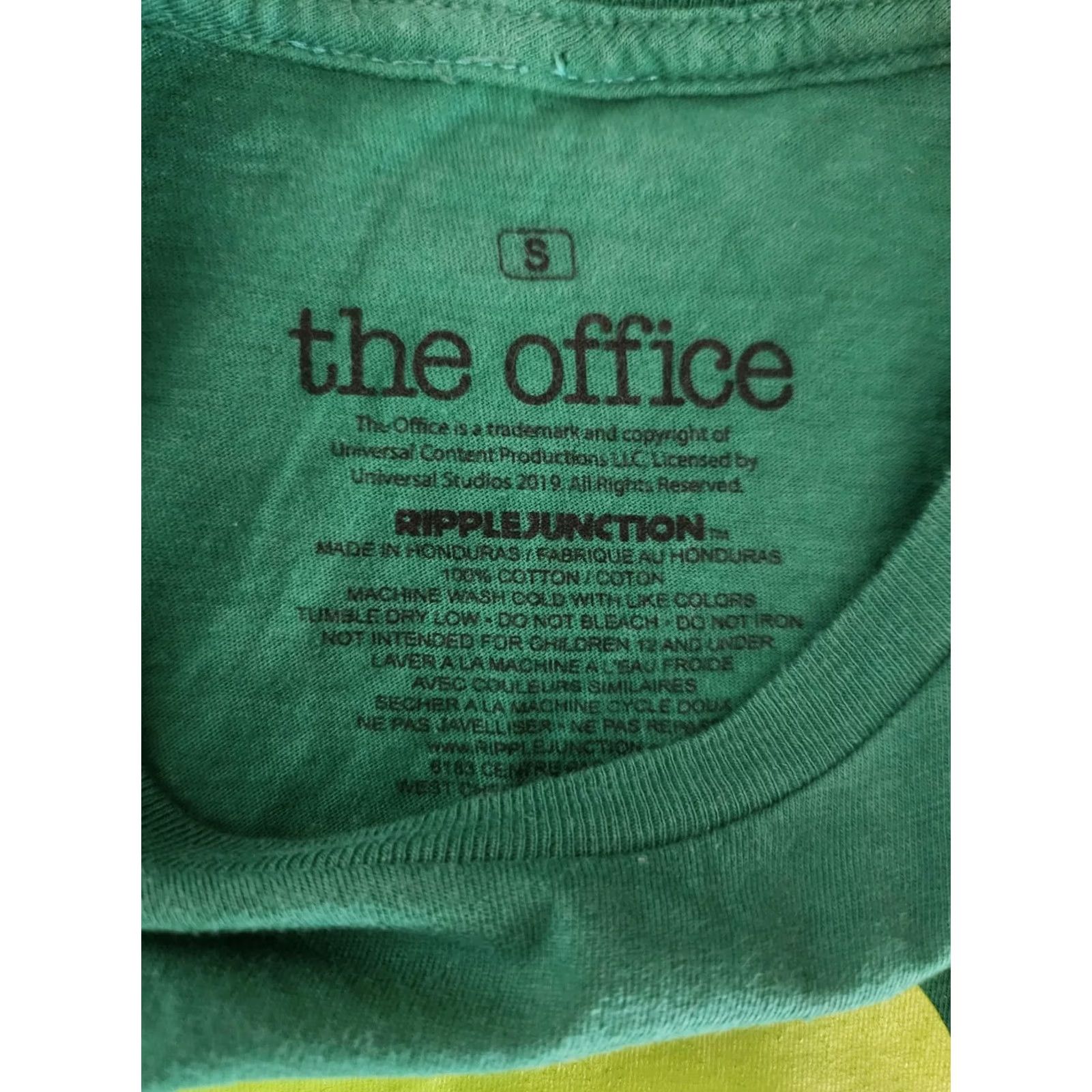 Ripple Junction Dunder Mifflin The Office St Patricks Day Ripple Junction T-Shirt Green Size S Mens Crew Neck Paper Company Graphic T-Shirt Shamrock 100% Cotton Size US S / EU 44-46 / 1 - 2 Thumbnail