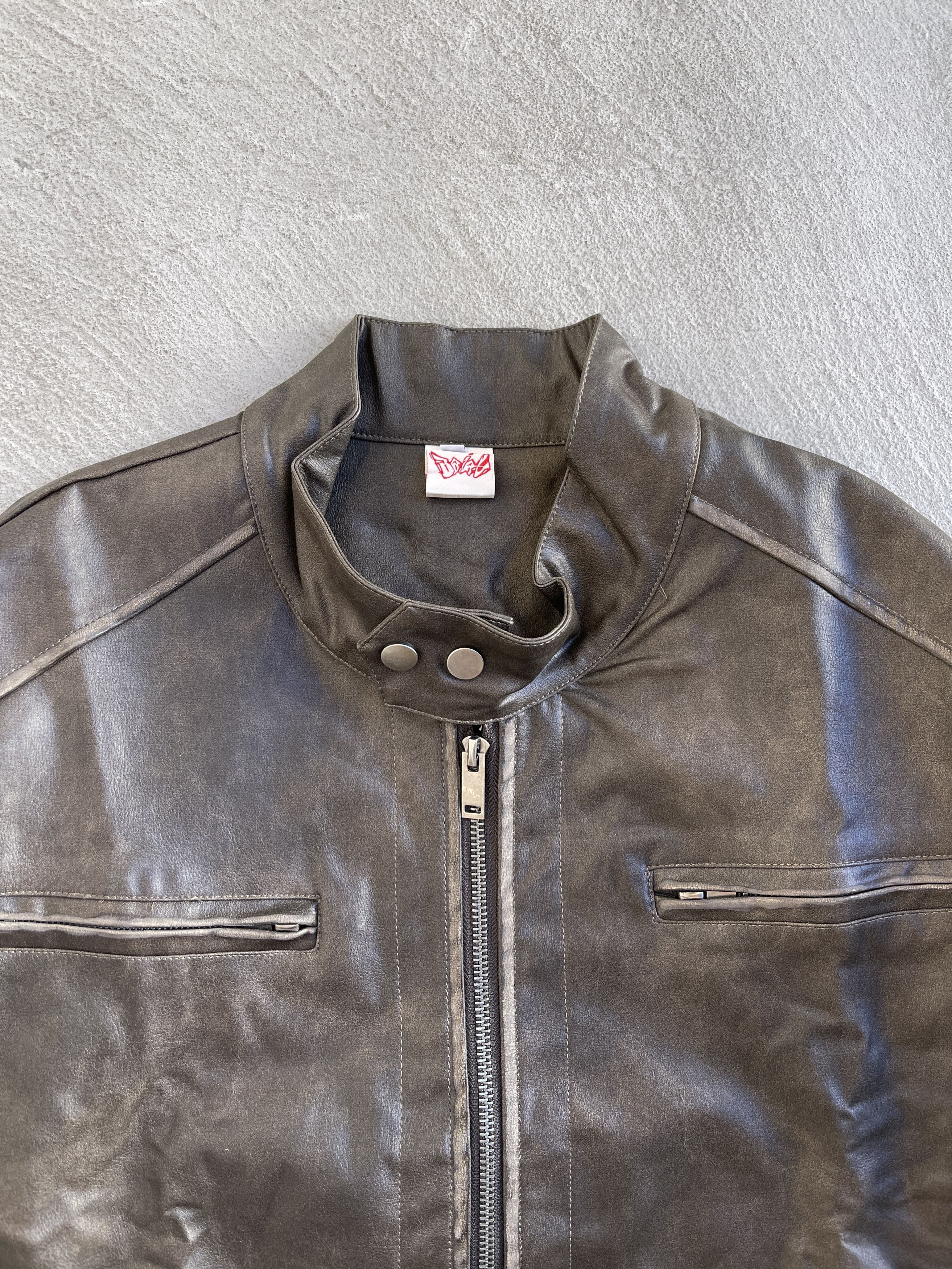 Vintage STEAL! Vintage 1990s Biker Leather Jacket Size US L / EU 52-54 / 3 - 3 Thumbnail