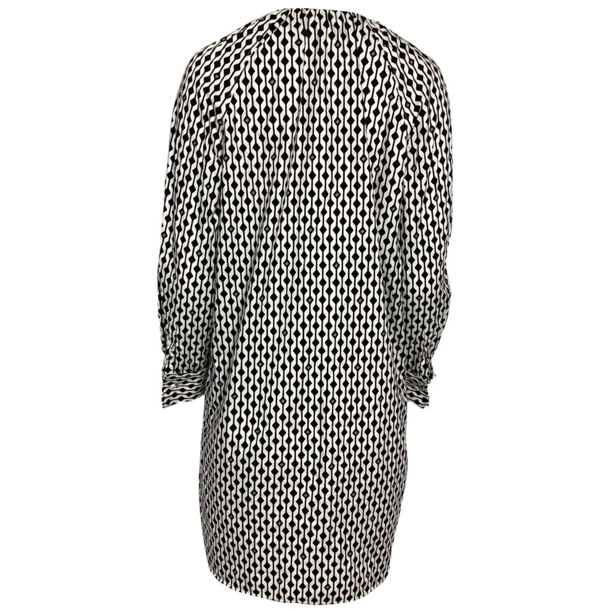 Max Mara Max Mara NWOT Nievo Geometric Print Cotton Tunic Dress Size S / US 4 / IT 40 - 2 Thumbnail