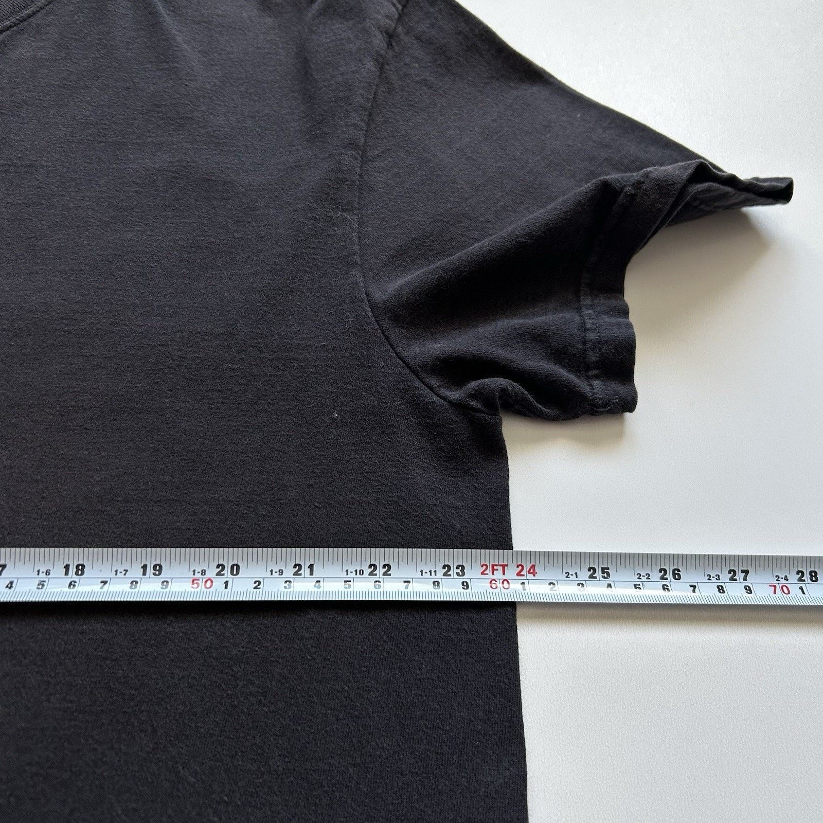 Vintage Vintage Sun Faded Blank Black T Shirt XXL Y2K Cotton Rare Size US XXL / EU 58 / 5 - 5 Thumbnail