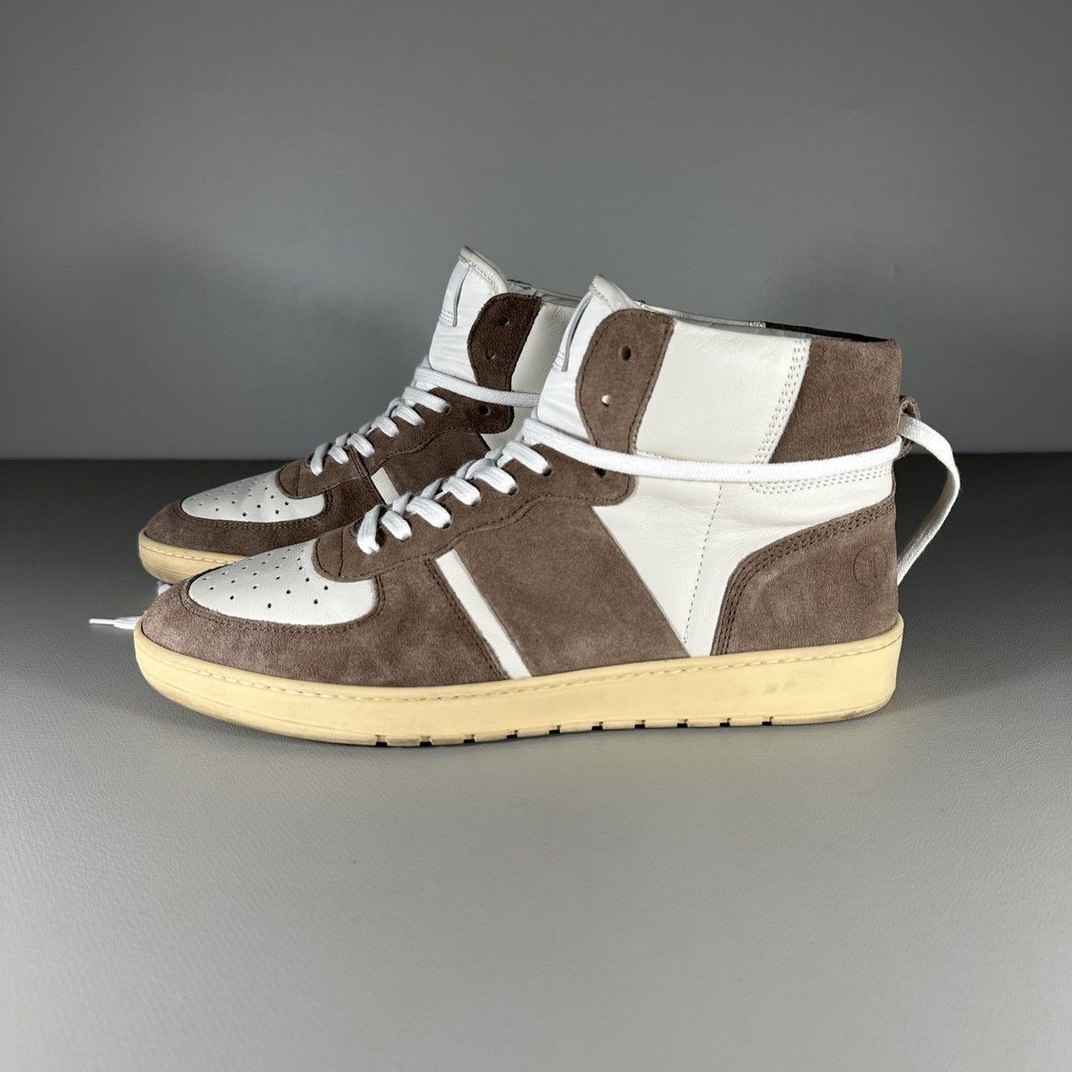 Collegium Collegium Pillar Destroyer High Top Suede Leather Sneakers Size US 8.5 / EU 41-42 - 1 Thumbnail