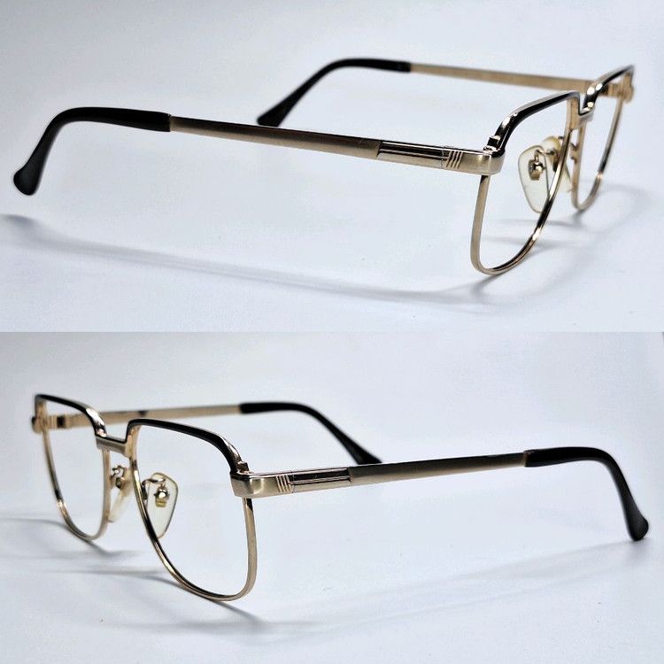 Other 80s Japan Vintage Ggron Pure Titanium Browline Point Glasses Size ONE SIZE - 6 Thumbnail