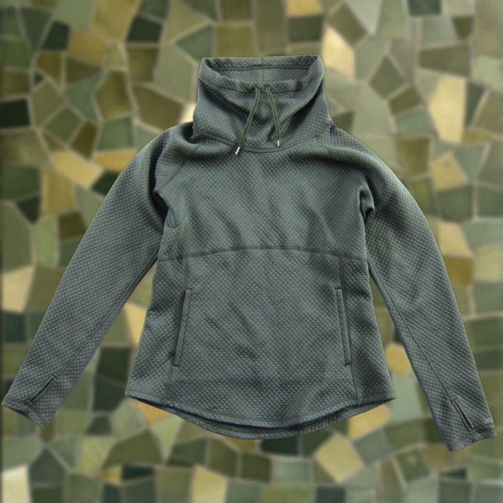 Marmot Marmot Green Waffle Cowl Neck Front Pocket Pullover Sweatshirt Women Medium Size M / US 6-8 / IT 42-44 - 1 Thumbnail