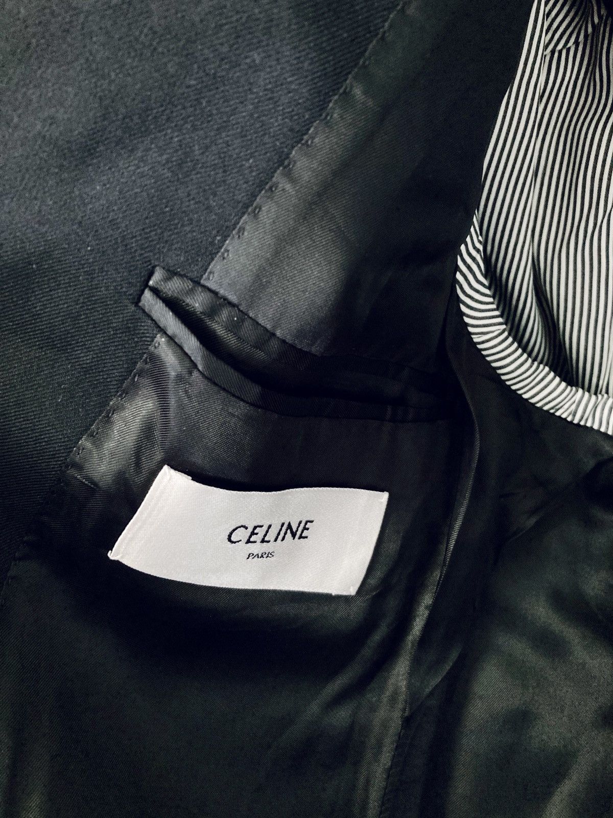 Celine CELINE BY HEDI SILIMANE 22SS BOXY JACKET IN WOOL GABARDINE Size 44R - 3 Thumbnail