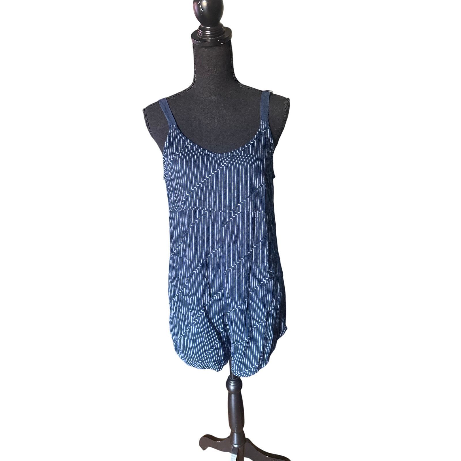 RVCA RVCA “Jury’s Out” Blue Romper | Casual Chic One-Piece Size 25" / US 0 / IT 36 - 1 Thumbnail