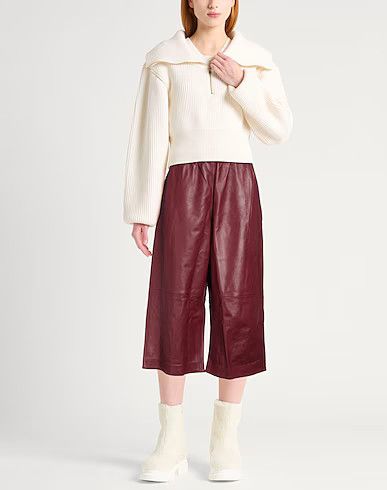 Marni oc11z0525 Casual Pants in Burgundy Size 26" / US 2 / IT 38 - 2 Thumbnail
