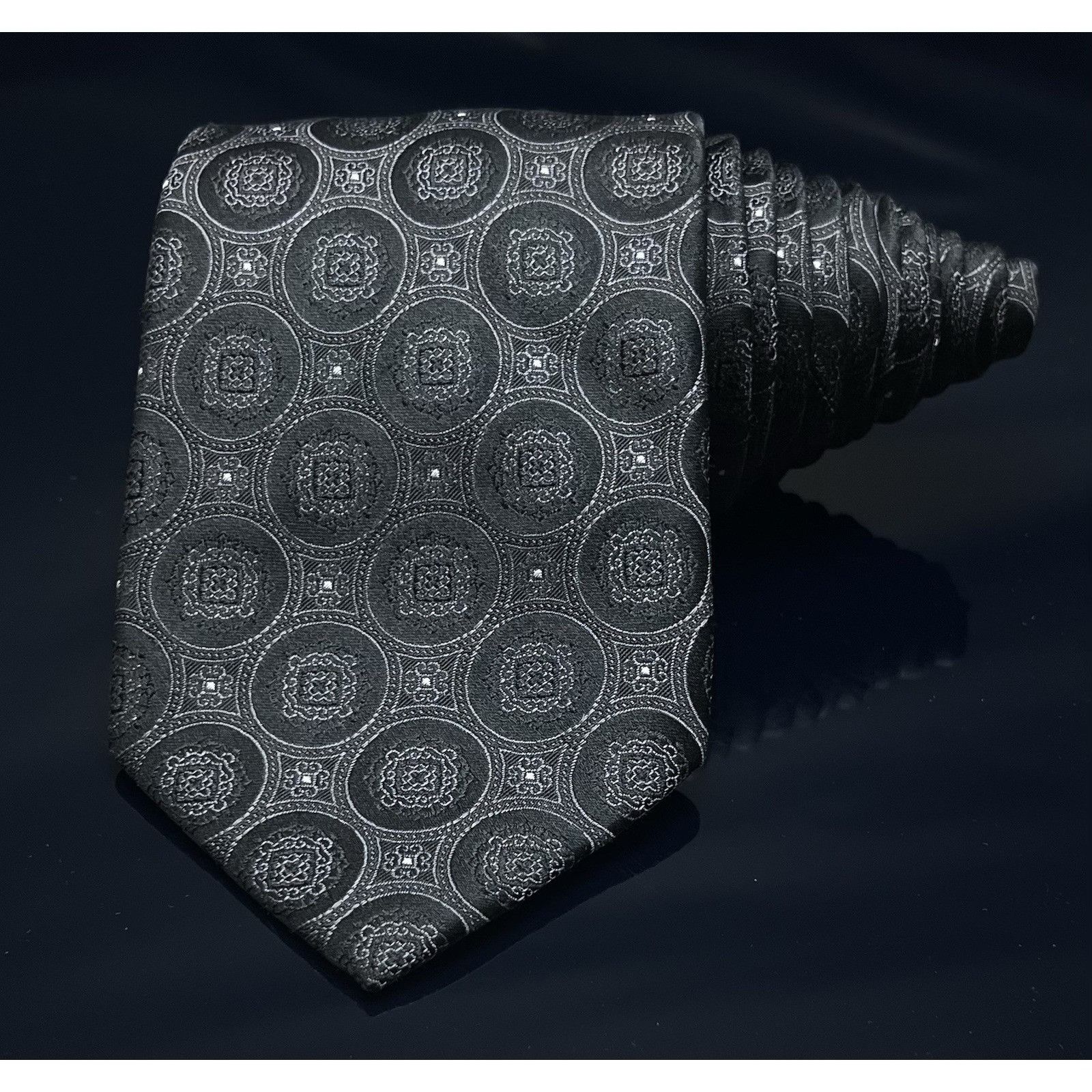 Donald Trump Donald J. Trump Signature Collection TIE Black Geometric WI Size ONE SIZE - 2 Thumbnail