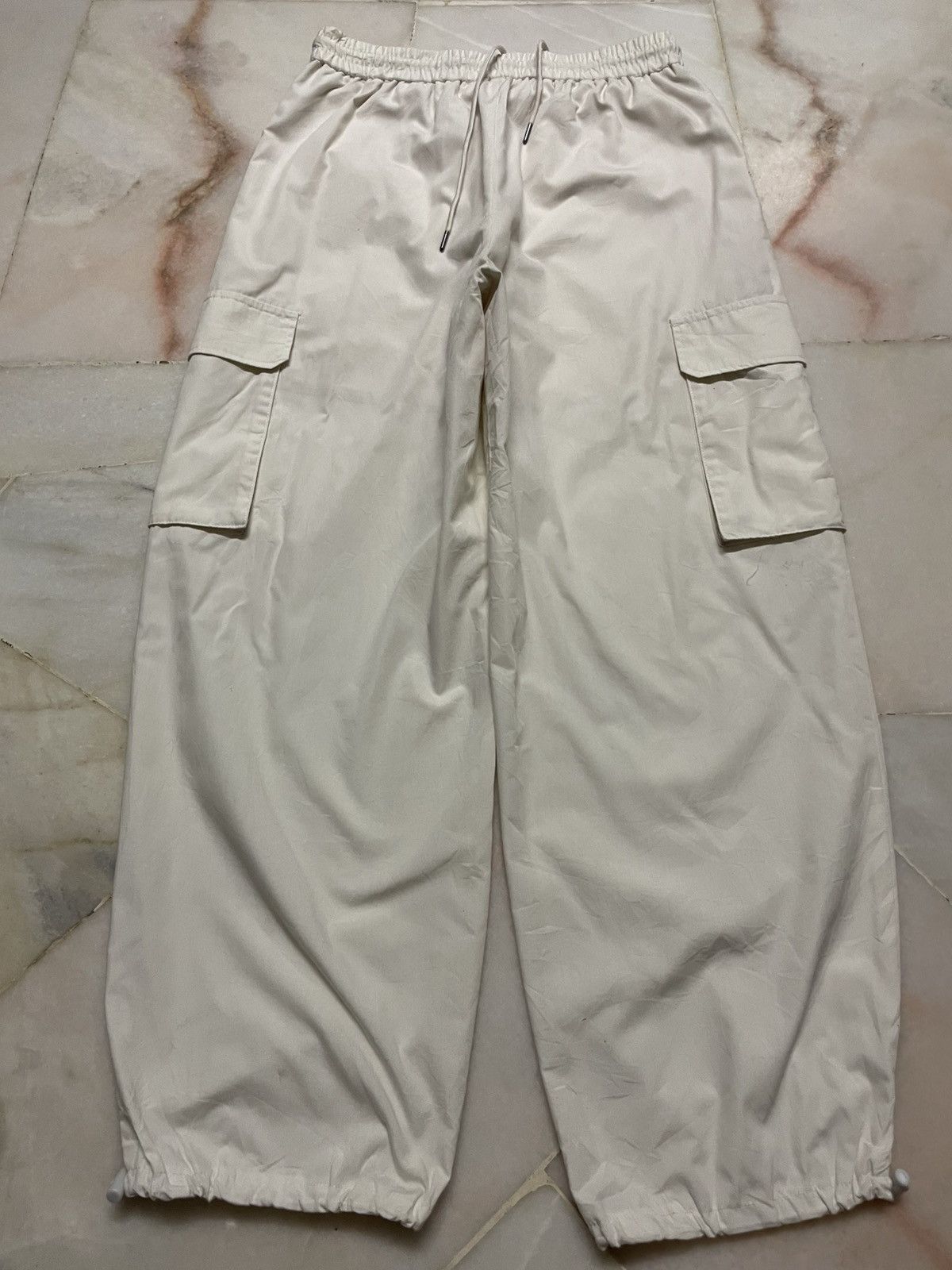 GU Yohji Yamamoto Ballon Baggy Parachute White By GU Size US 28 / EU 44 - 9 Thumbnail