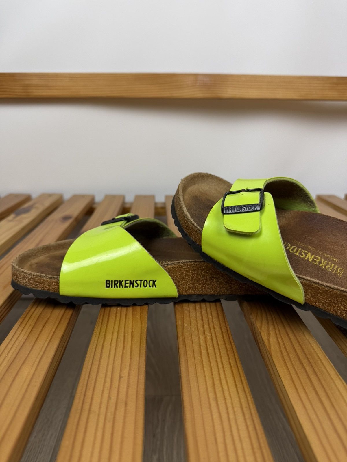 Birkenstock Birkenstock Madrid Womens Sandals Slides Lime Green Size US 8 / IT 38 - 8 Thumbnail