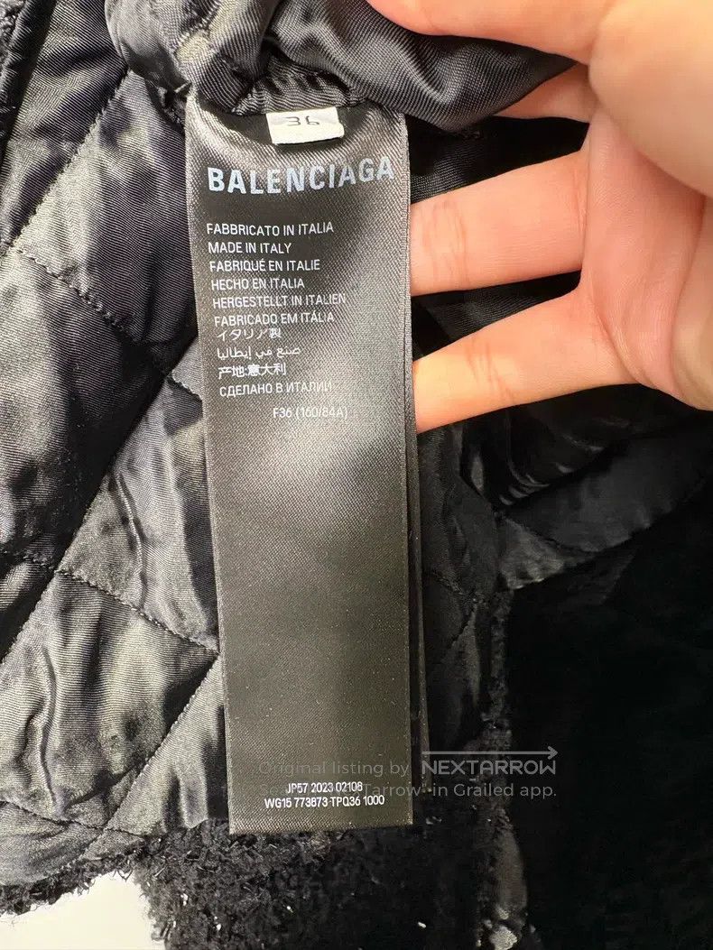 Balenciaga Balenciaga Sequined Cotton Shirt Jacket Size XS / US 0-2 / IT 36-38 - 4 Thumbnail