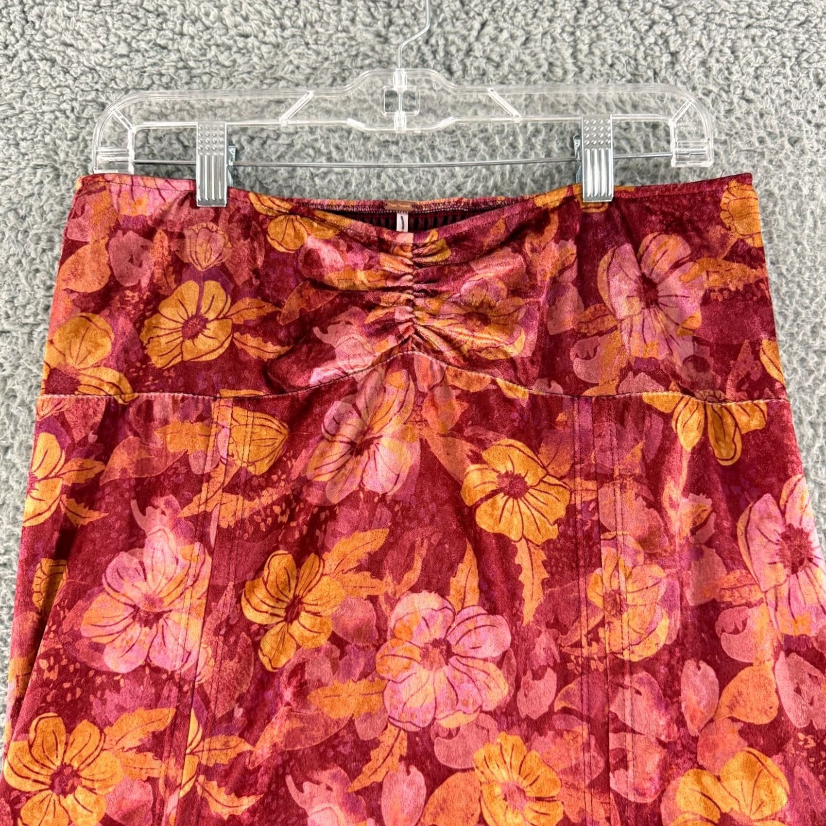 Free People Free People Carpe Diem Convertible Maxi Skirt Dress Womens Medium Red Floral Size 32" / US 10 / IT 46 - 2 Thumbnail