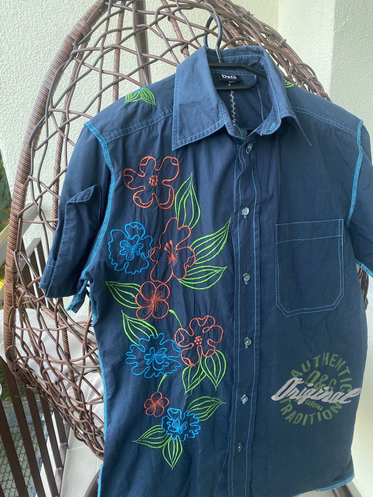 Dolce & Gabbana Vintage dolce & gabbana luxury flower hawaii shirt button up Size US M / EU 48-50 / 2 - 6 Thumbnail