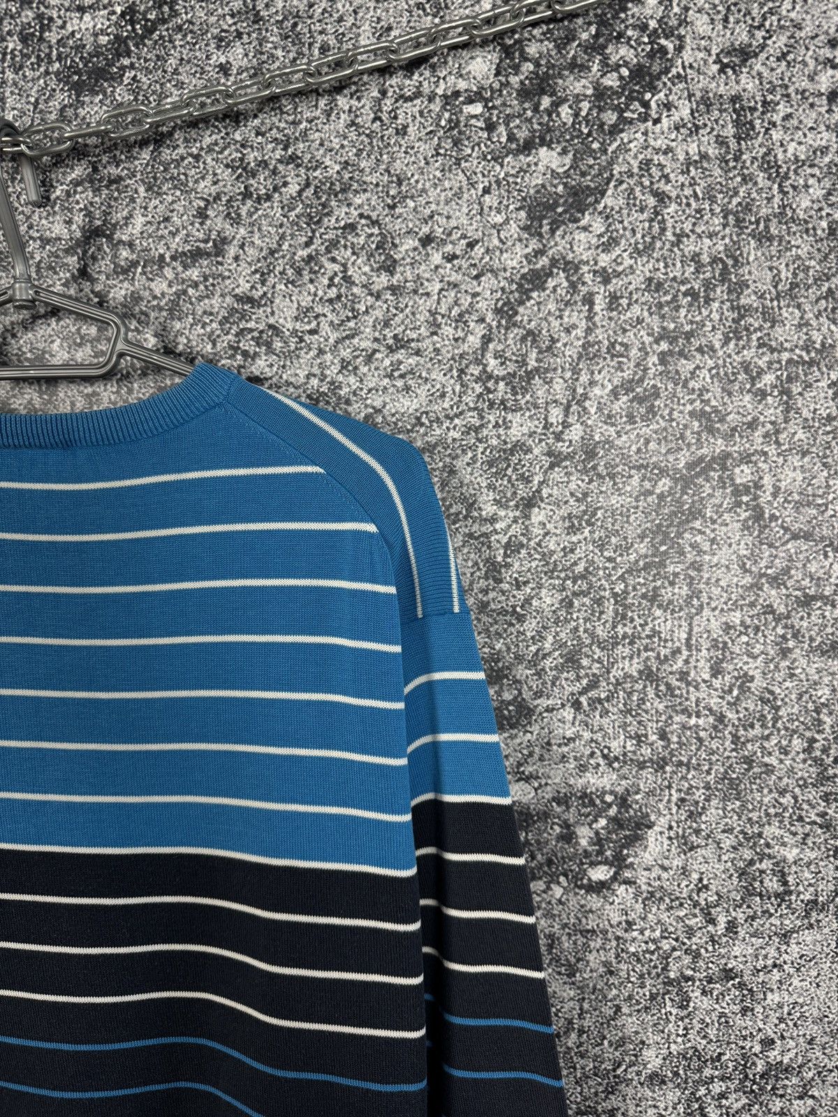 Lacoste Lacoste Vintage Crewneck Sweater Striped Pullover Size 6 Size US XL / EU 56 / 4 - 11 Thumbnail