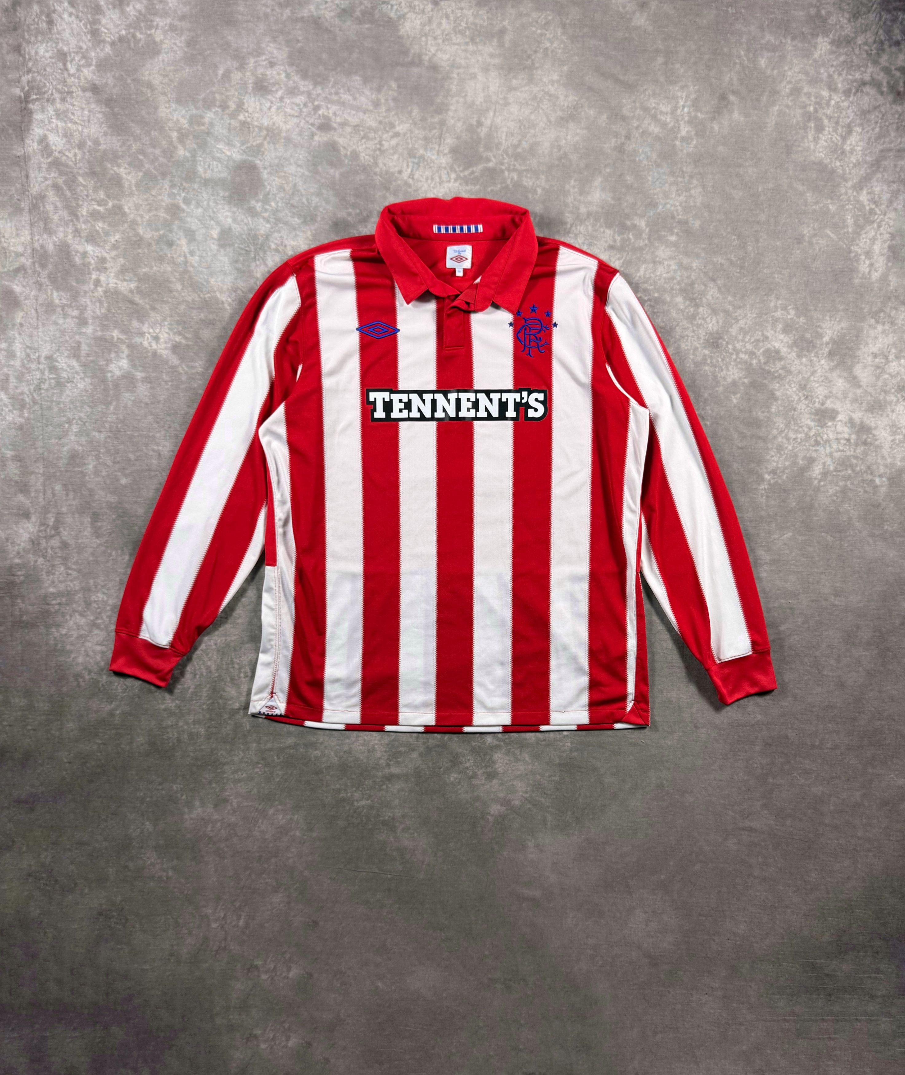 Umbro Rangers FC 2010/11 Home Jersey Umbro Long Sleeve Tennent's Size US XL / EU 56 / 4 - 1 Thumbnail