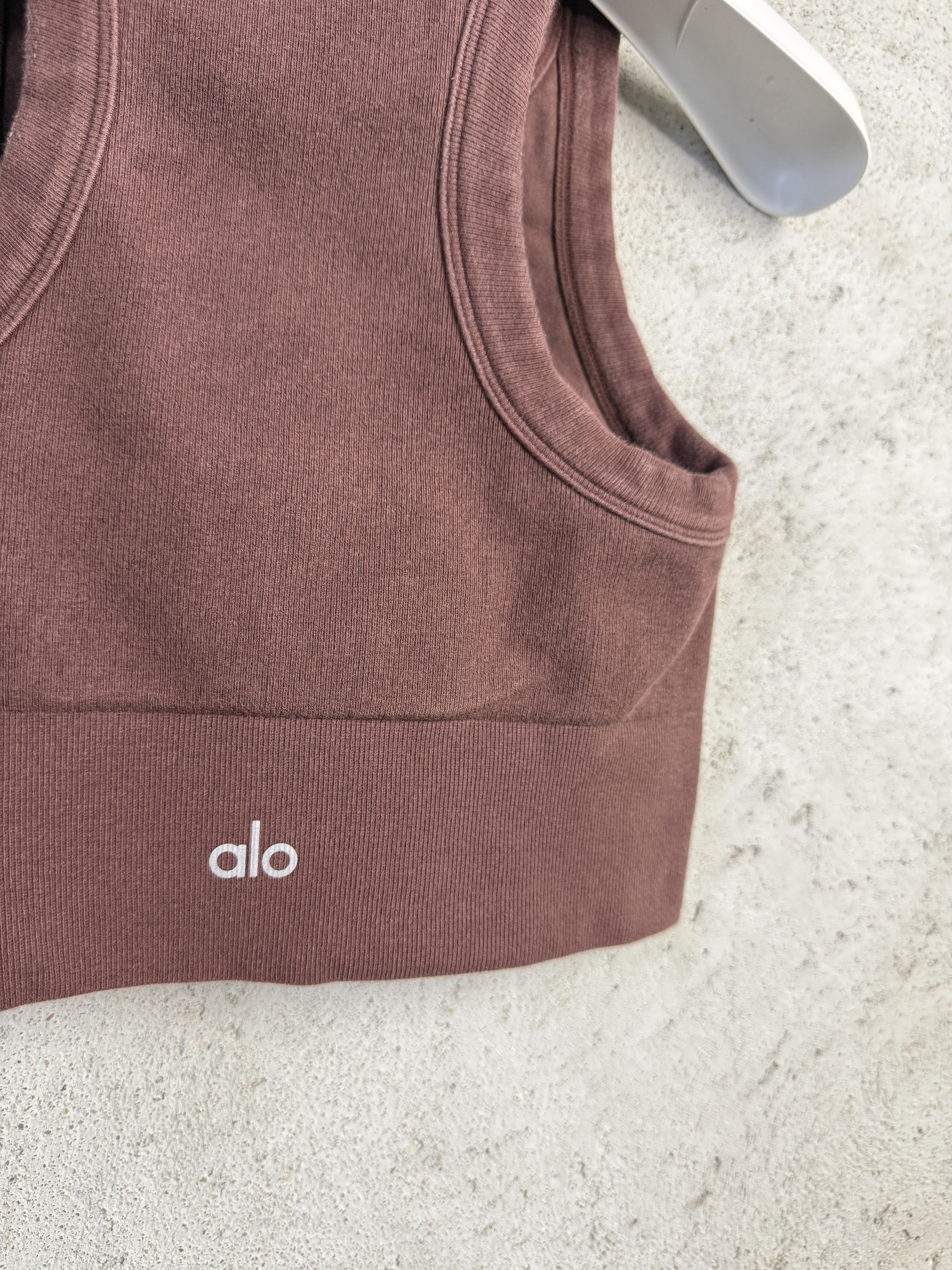 Alo Yoga Alo Yoga top crop tank ribbed sport pilates gym Size S / US 4 / IT 40 - 1 Thumbnail