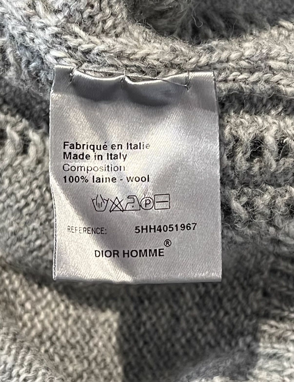 Dior Homme 05AW Hand-beaded Distressed Sweater J49