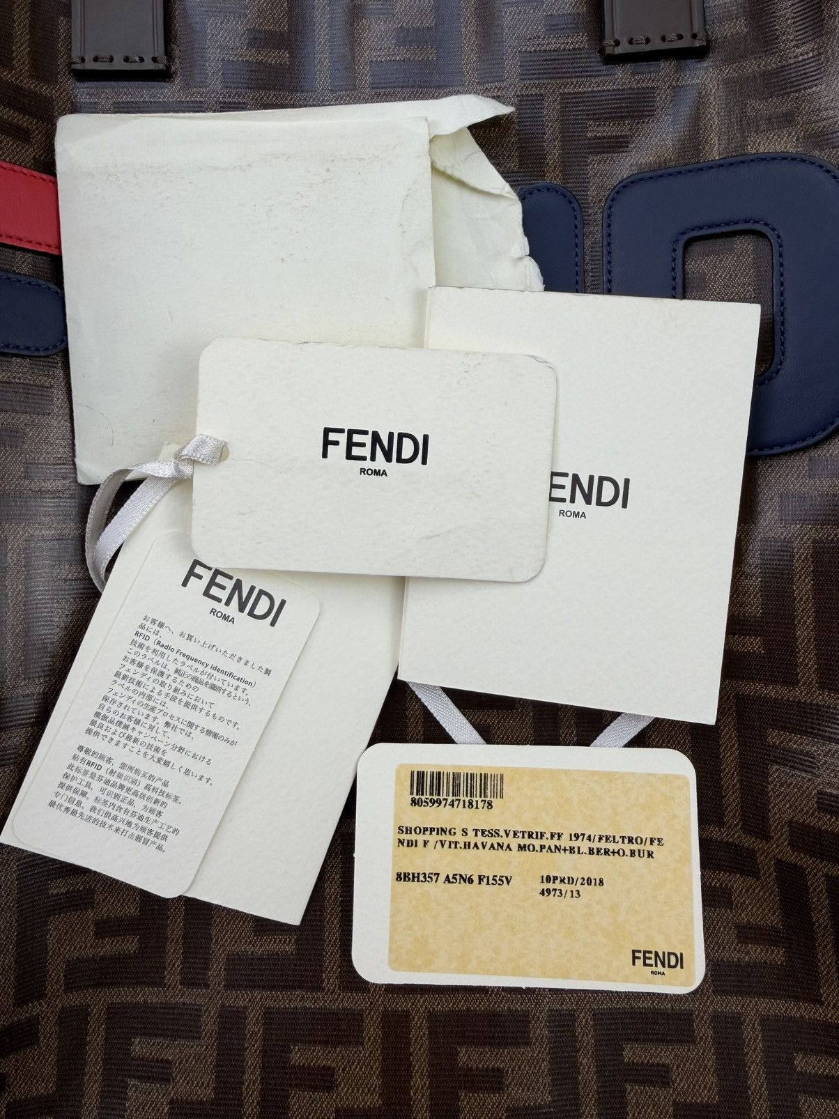 Fendi Fendi Roma Zucca Shopping Tote – 2018 – Full Set Size ONE SIZE - 13 Thumbnail