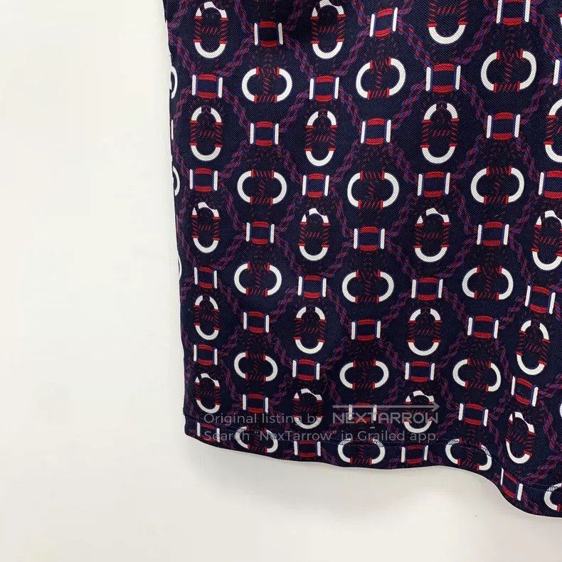 Hermes Hermes Color-Blocked Pig Nose All-Over Printed Collar Cott Size XS / US 0-2 / IT 36-38 - 4 Thumbnail