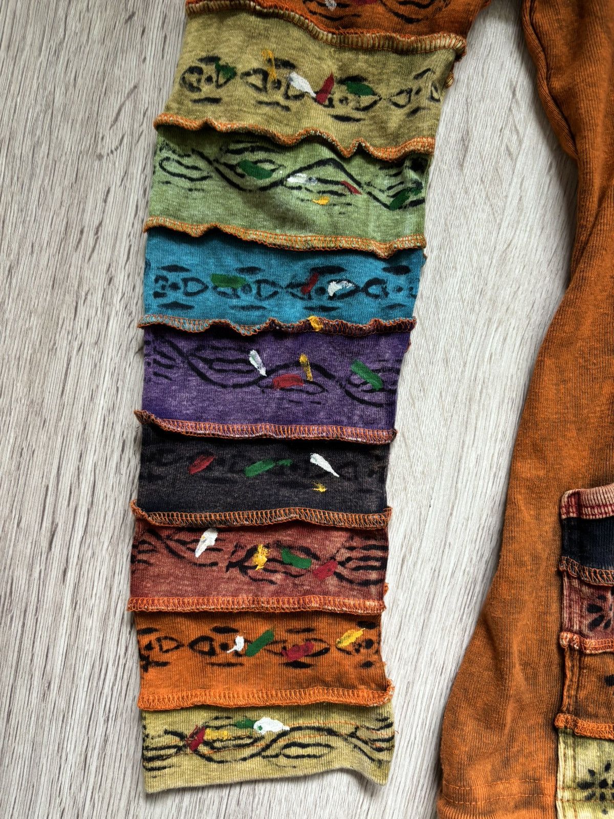 Other Ezhippie Nepal Cotton Patchwork Hoodie Festival Rainbow Size M / US 6-8 / IT 42-44 - 2 Thumbnail
