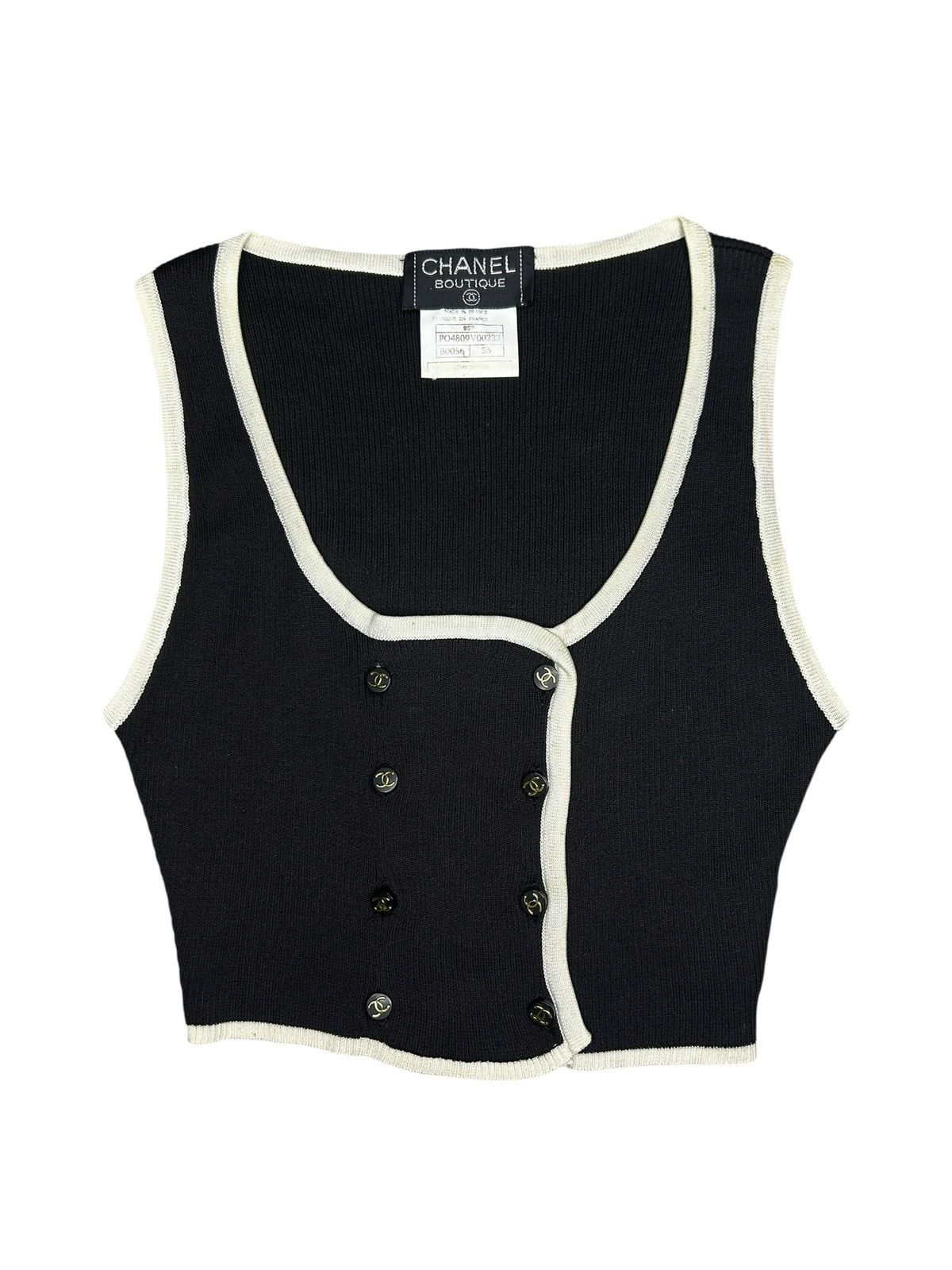 Chanel S/S 95 Knitted Top Size S / US 4 / IT 40 - 1 Thumbnail