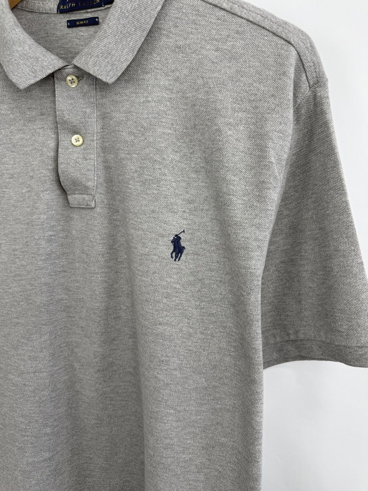 Polo Ralph Lauren 🇺🇸 Polo Ralph Lauren Slim Fit Polo T-Shirt Rare Retro Hype Size US XXL / EU 58 / 5 - 8 Thumbnail
