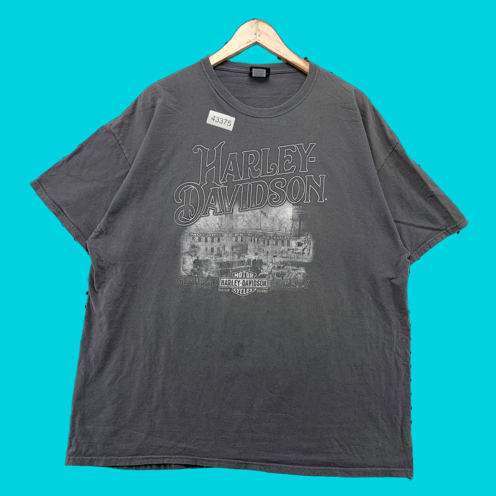 Harley Davidson Harley-Davidson Gray Motorcycle Graphic T-Shirt 2XL Men’s Size US XXL / EU 58 / 5 - 1 Thumbnail
