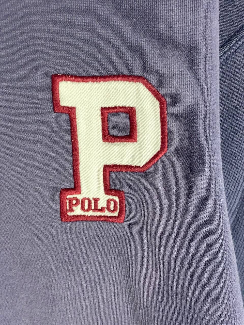 Polo Ralph Lauren Vintage polo half zip collar distressed sun faded sweatshirt Size US M / EU 48-50 / 2 - 3 Thumbnail