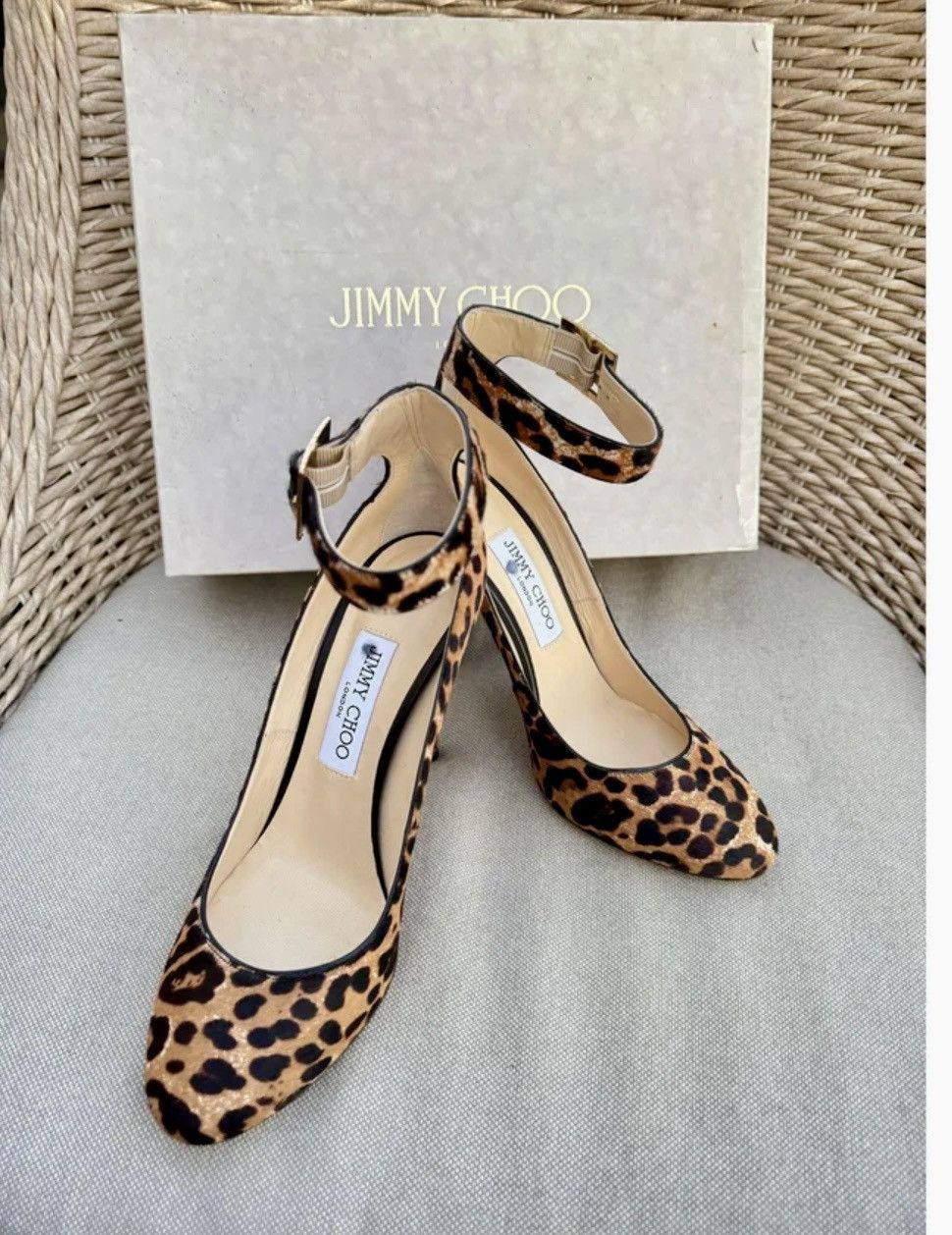 Jimmy Choo Jimmy Choo Helena - Pony-Style Calfskin Pumps Size US 8 / IT 38 - 1 Thumbnail