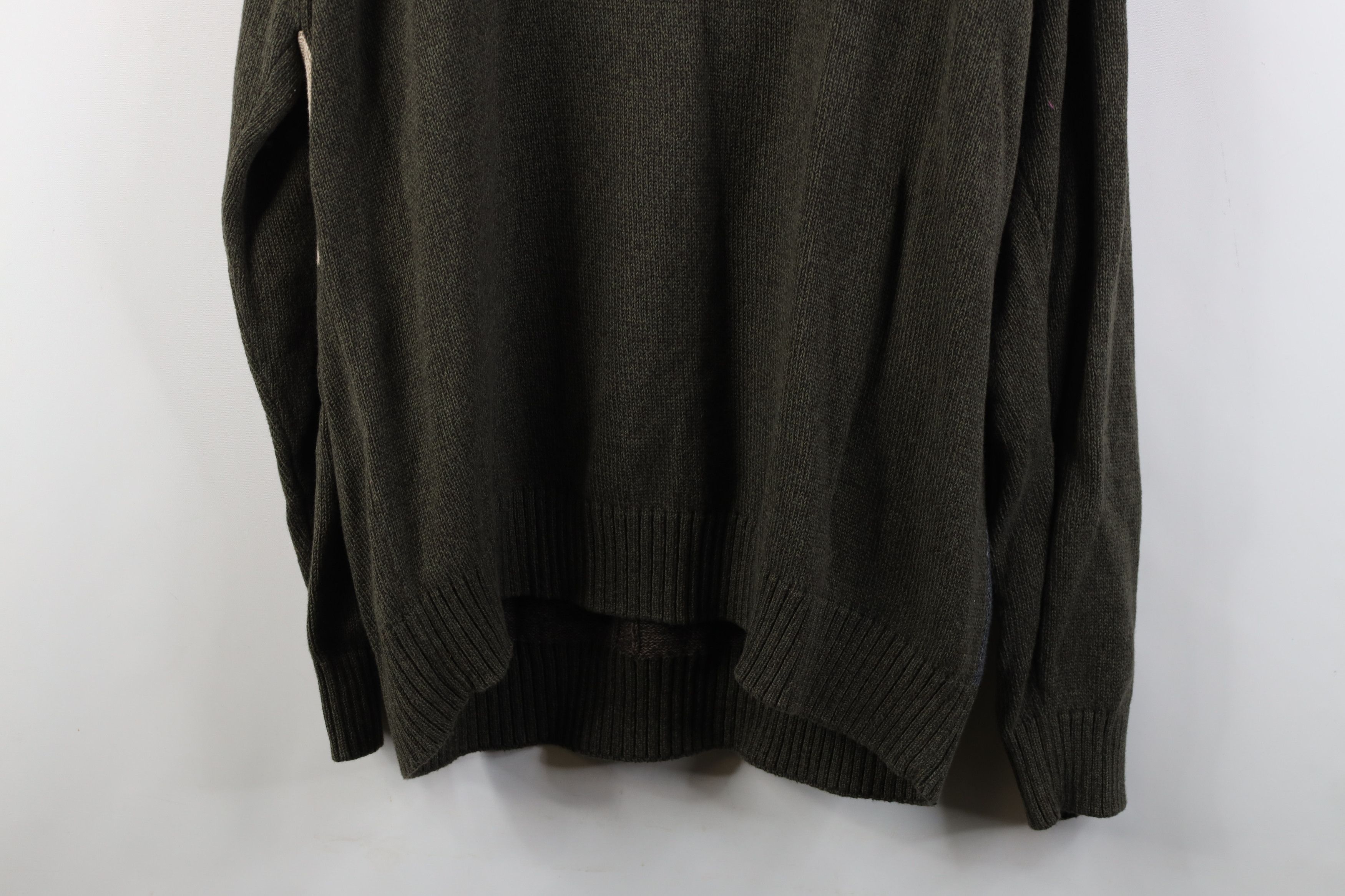 Vintage Vintage 90s Streetwear Ribbed Cable Knit Crewneck Sweater Size US XL / EU 56 / 4 - 9 Thumbnail