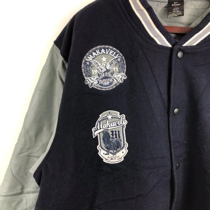 Makaveli SY0039 TUPAC MAKAVELI SLEEVE LEATHER VARSITY JACKET Size US XXL / EU 58 / 5 - 3 Thumbnail