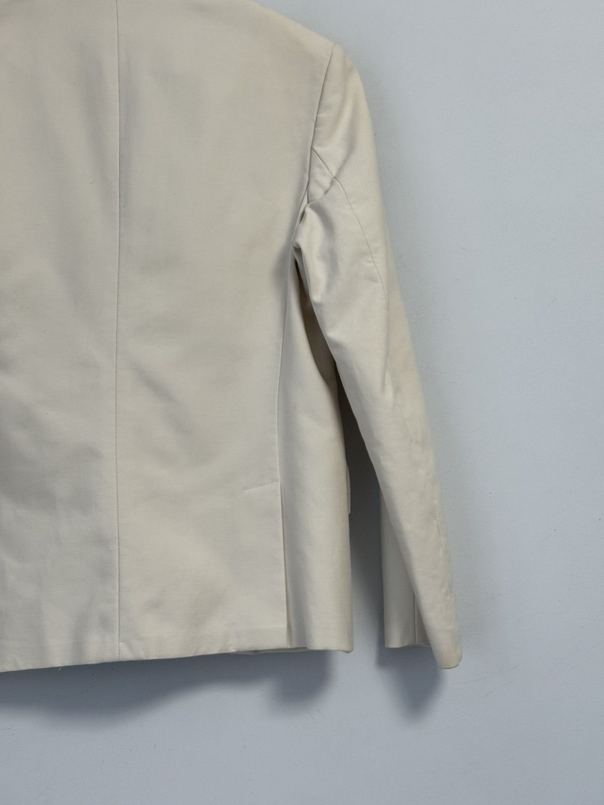 Max Mara Max Mara Ivory Cropped Jacket Button Front Coat Blazer Size M / US 6-8 / IT 42-44 - 21 Thumbnail
