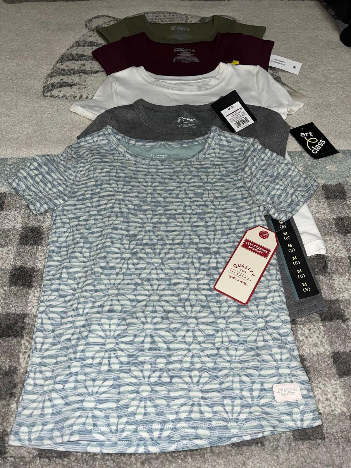 Other Girls Size 8 Shirt Bundle NWT Art Class Levi’s Reseller Lot Size ONE SIZE - 3 Thumbnail