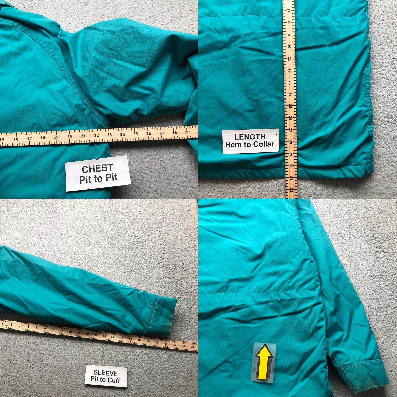 Vintage VINTAGE Woolrich Parka Jacket Wool Blend Plaid Lined Teal Womens Medium 90s Parka Coat Coat Women Medium Teal Size M / US 6-8 / IT 42-44 - 8 Thumbnail