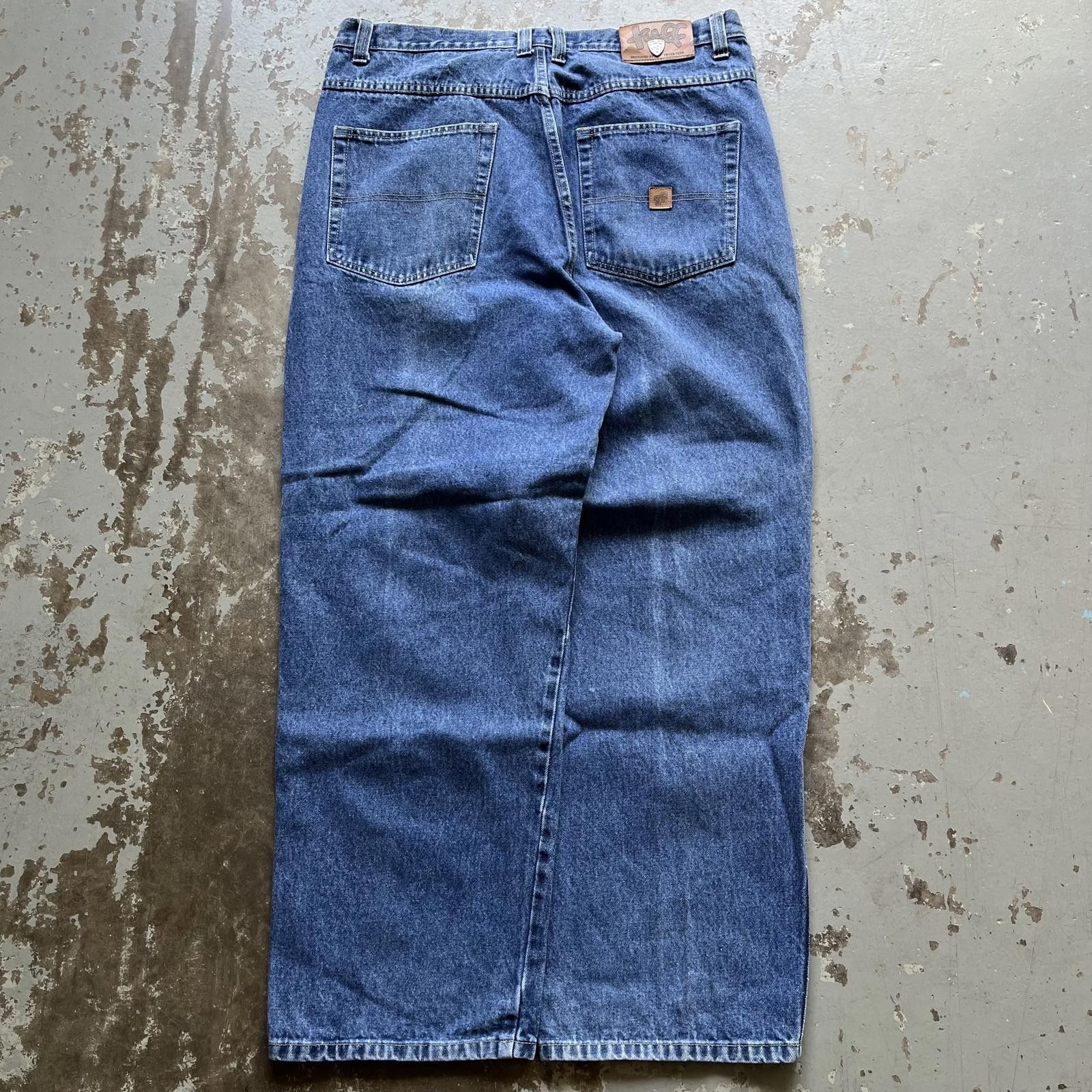 NFL × Vintage Vintage Y2K NFL Teams Embroidery Baggy Grunge Wide Leg Jeans Size US 36 / EU 52 - 6 Thumbnail