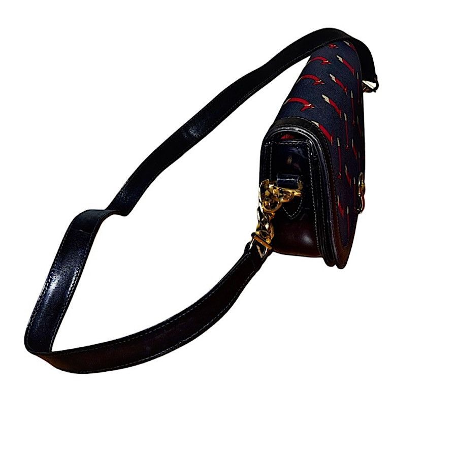 Gucci Authentic Vintage Gucci Navy Riding BootsMotif Crossbody Bag Size ONE SIZE - 4 Thumbnail