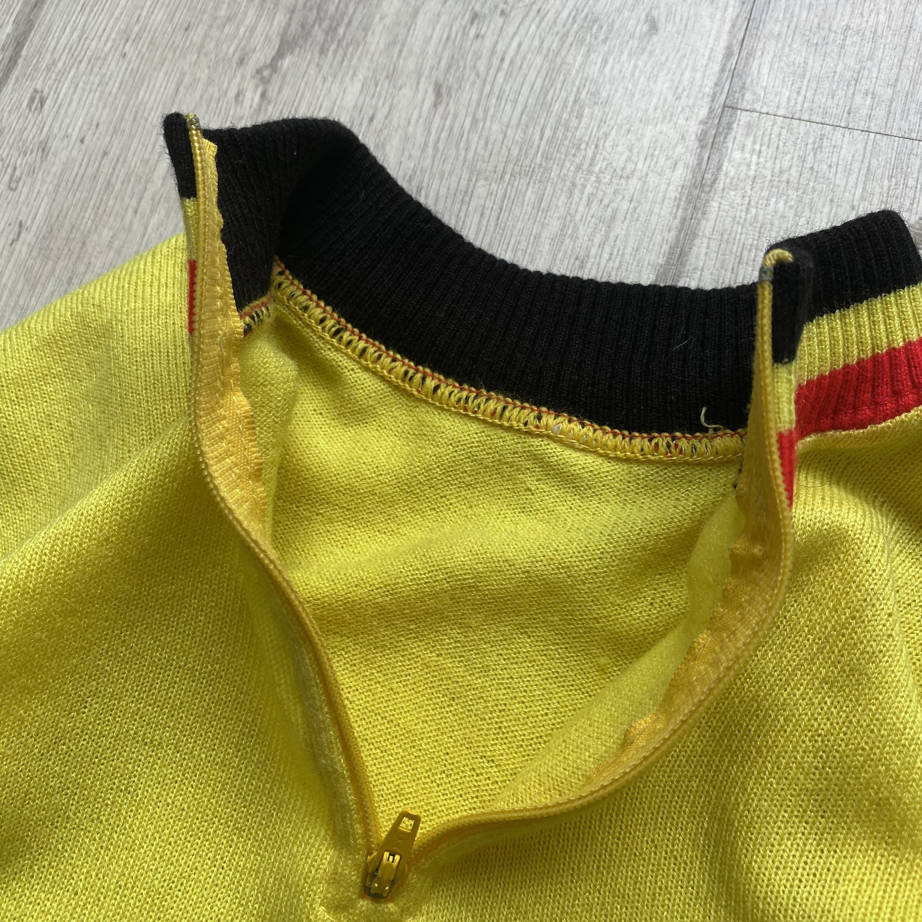 Bicycle 🚲 Vintage 80s Knit Wool Cycling jersey longsleeve Size US M / EU 48-50 / 2 - 8 Thumbnail