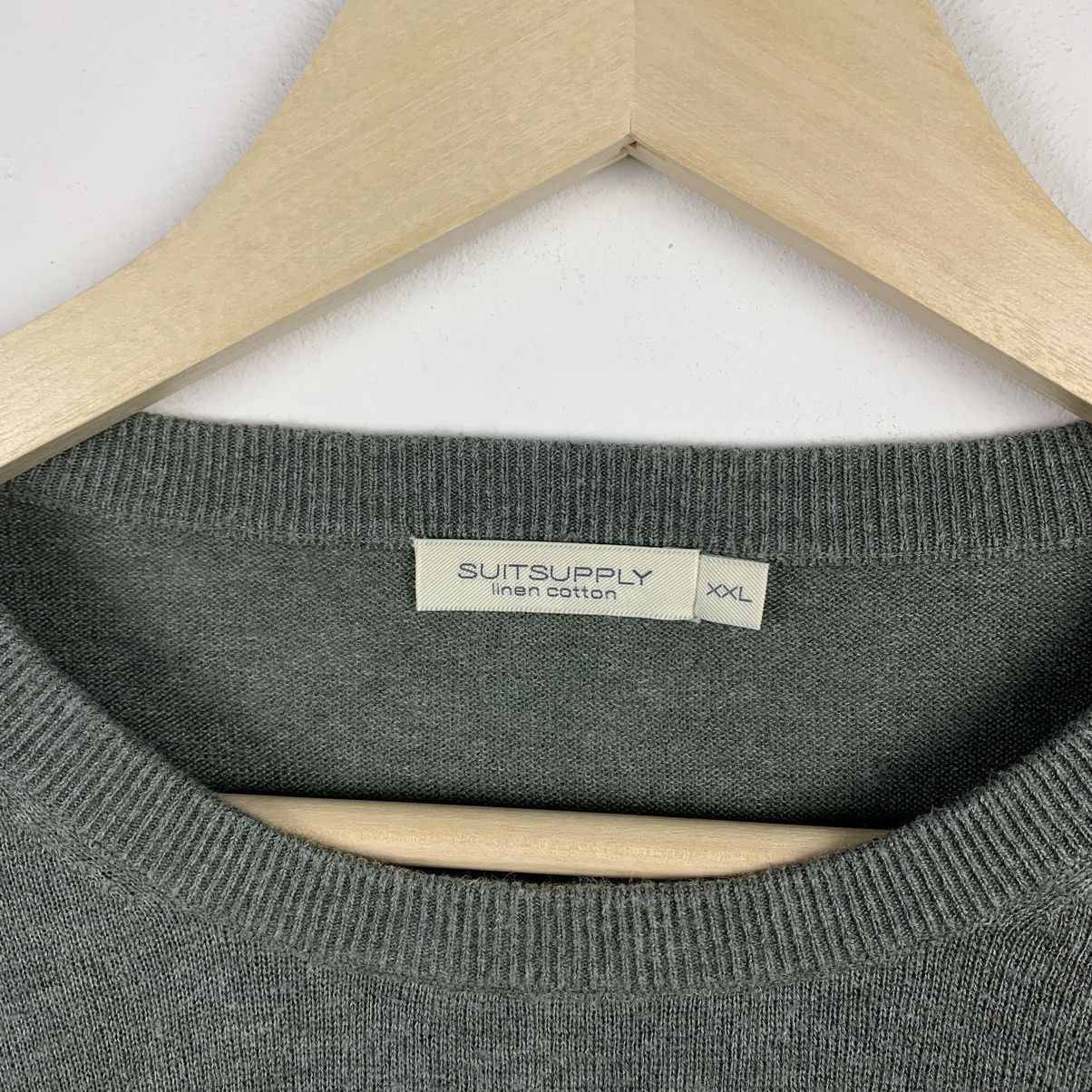 Suitsupply Men’s Suitsupply Linen Cotton Green Sweater Size XXL Size US XXL / EU 58 / 5 - 7 Thumbnail