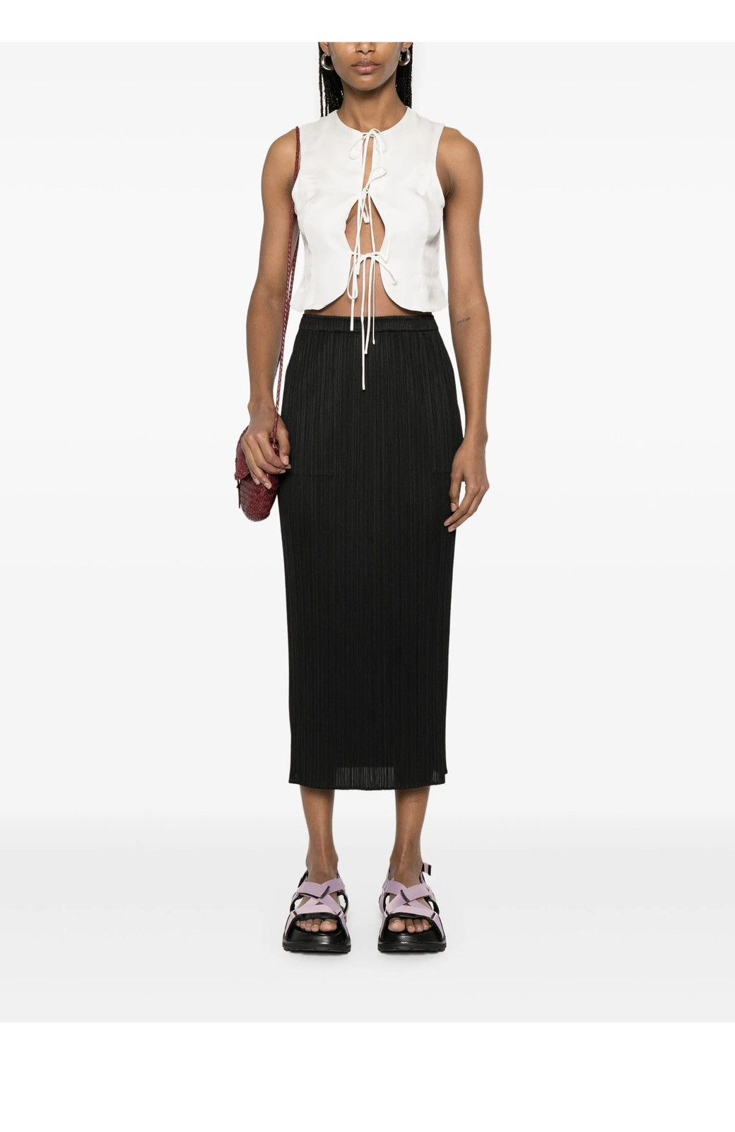 Pleats Please Issey Miyake Pleats please basic midi skirt size 1 Size 25" / US 0 / IT 36 - 1 Thumbnail
